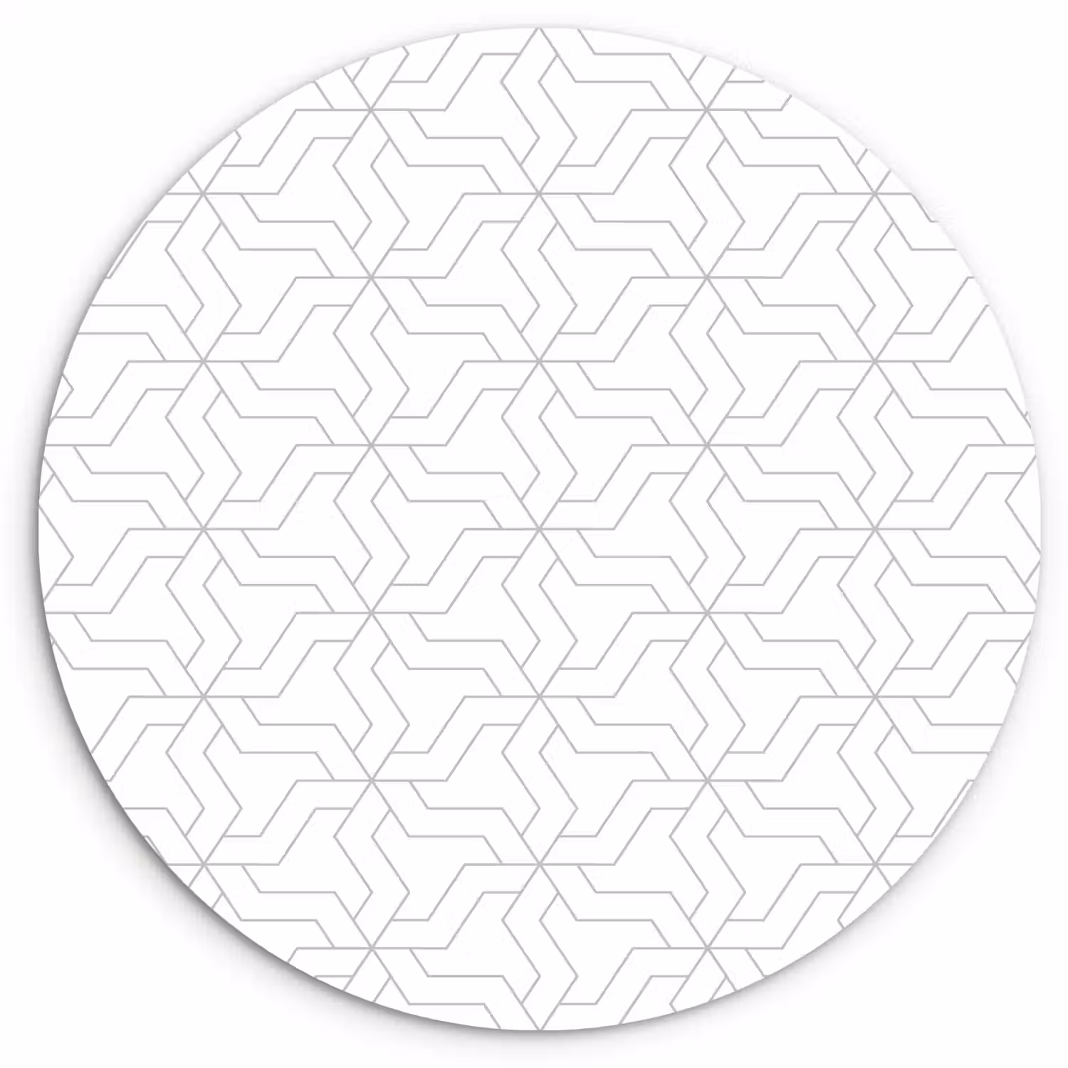 Grafisch - Patroon - Modern Wandcirkel kunststof plaat 5mm dik klein 188 -3d