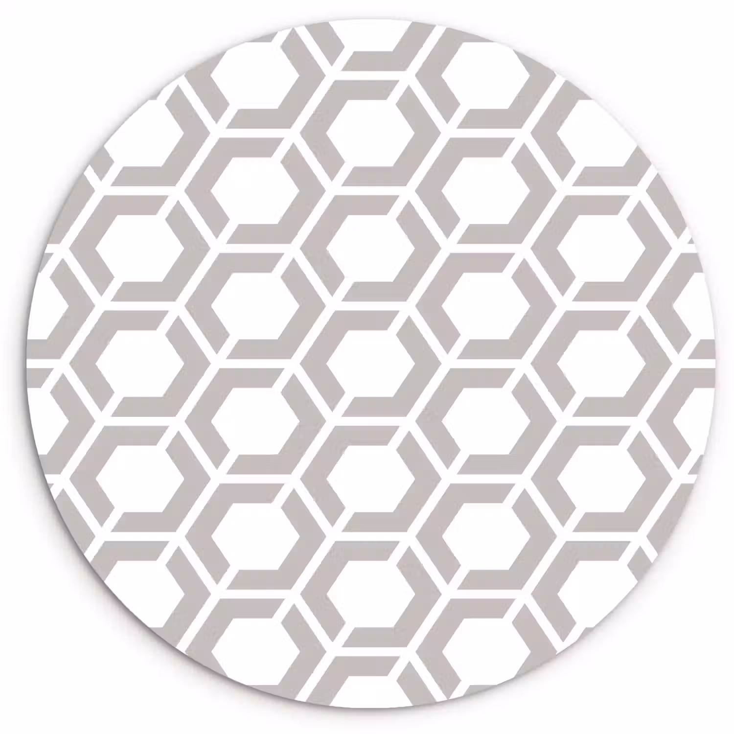 Grafisch - Patroon - Modern - Hexagon Wandcirkel kunststof plaat 5mm dik klein 188 -3d