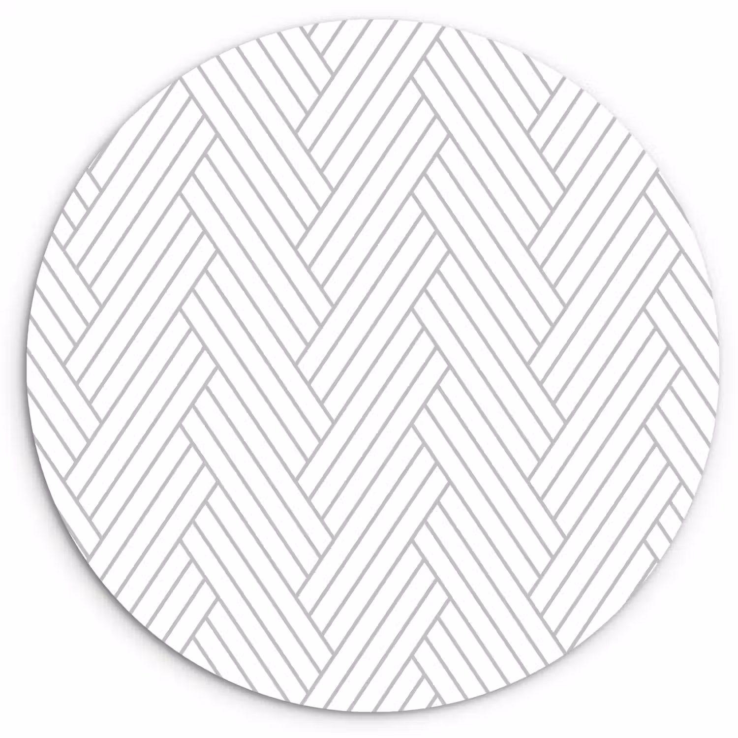 Grafisch - Patroon - Modern - Geweven Wandcirkel kunststof plaat 5mm dik klein 188 -3d