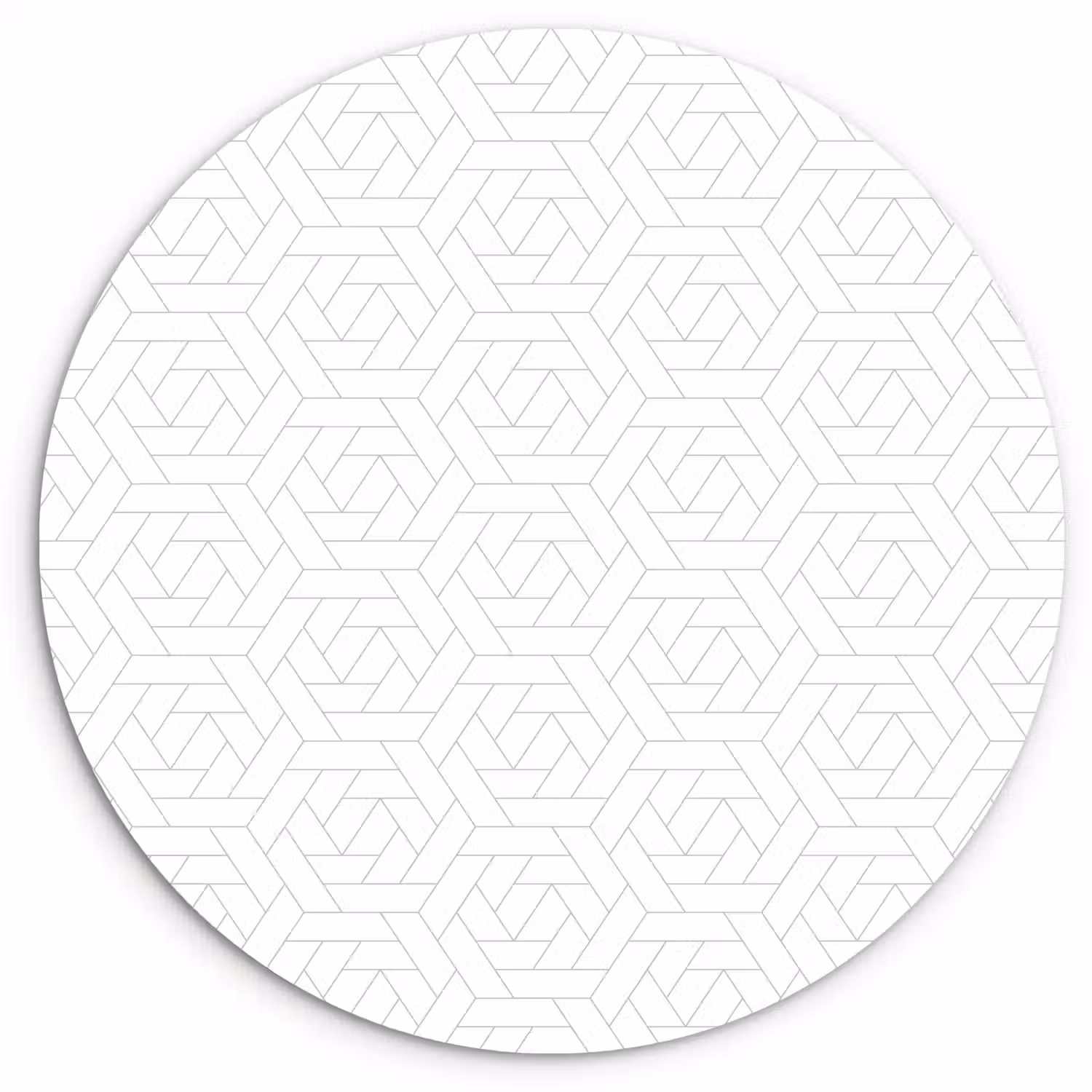 Grafisch - Patroon - Modern - Tegels Wandcirkel kunststof plaat 5mm dik klein 188 -3d