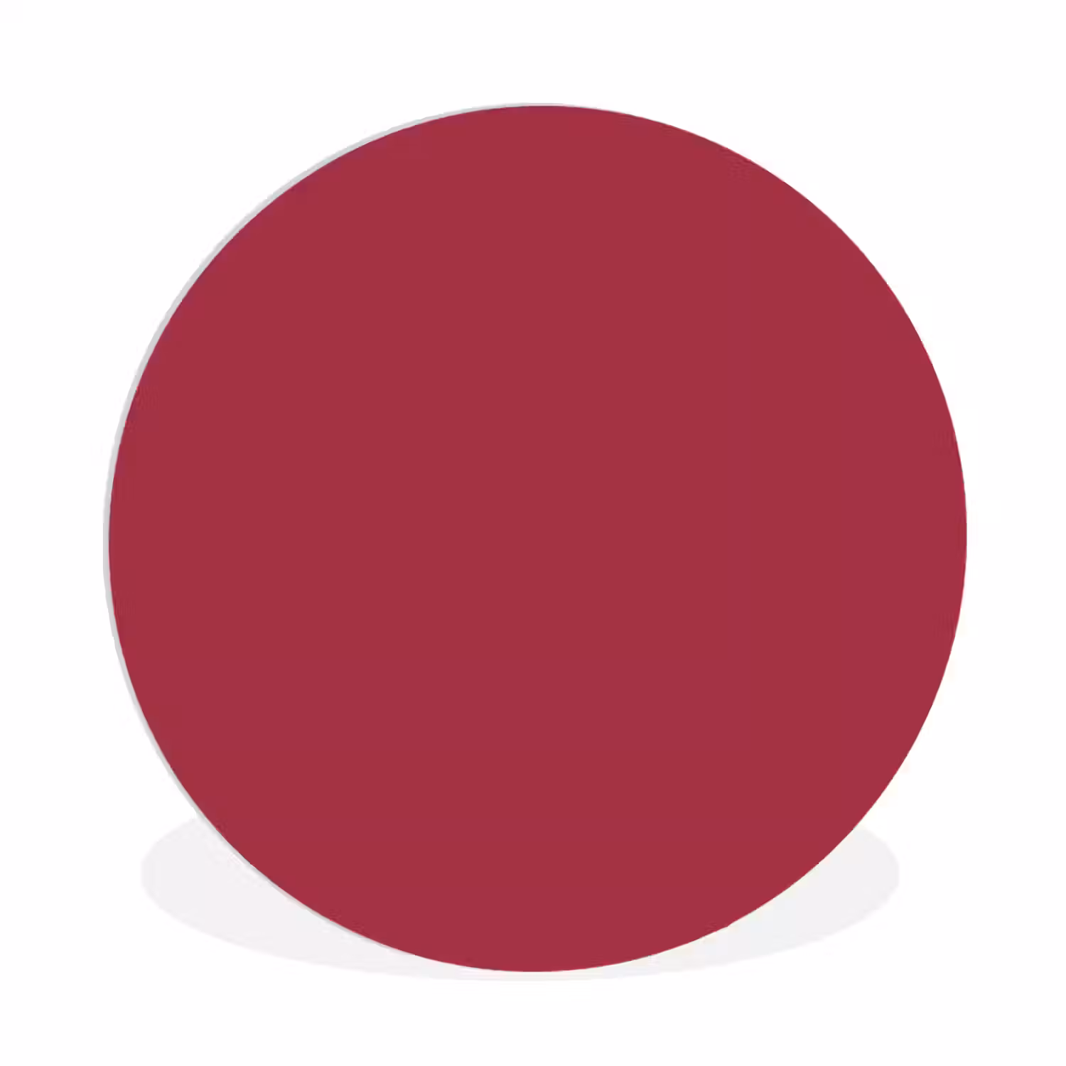 Bruin - Rood - Kleur Wandcirkel kunststof plaat 5mm dik klein 188 -3d