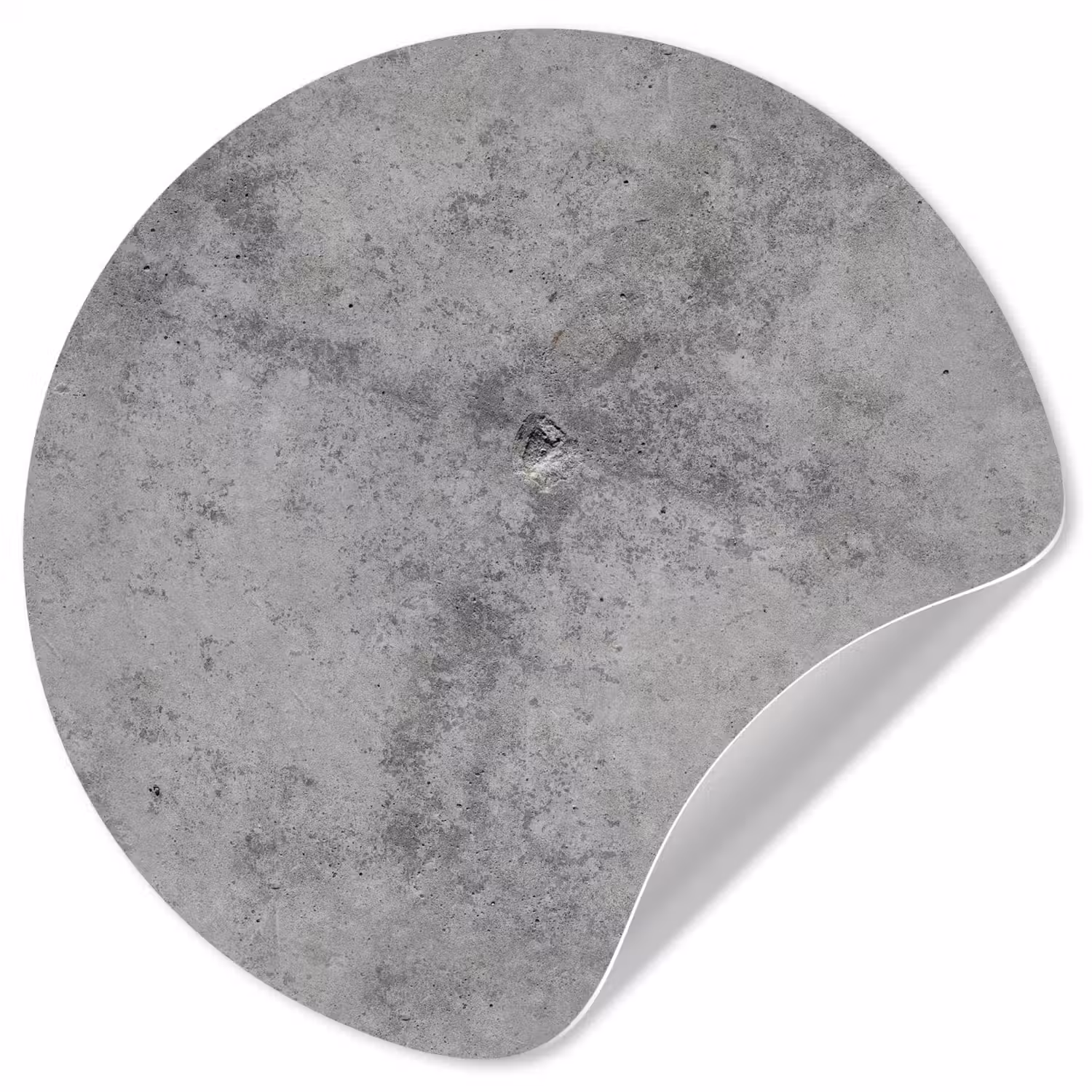 Beton - Grijs - Patronen Wandcirkel behangsticker klein 186 -3d