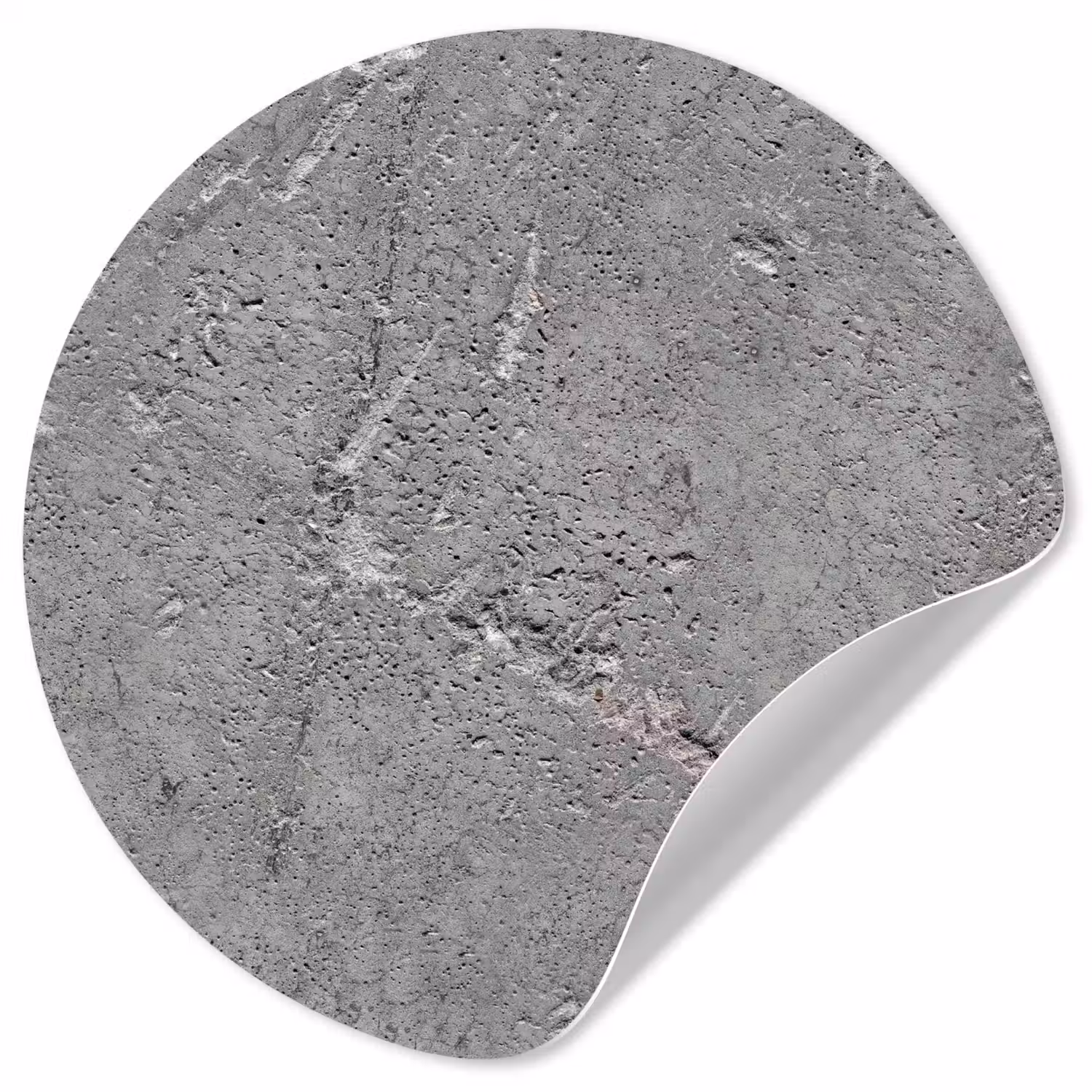 Beton - Patronen - Steen Wandcirkel behangsticker klein 186 -3d