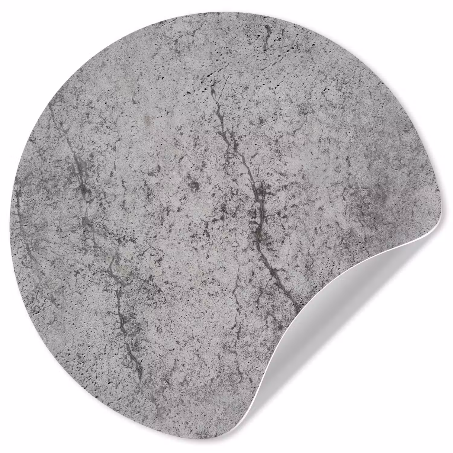 Beton - Muur - Industrieel - Patronen Wandcirkel behangsticker klein 186 -3d