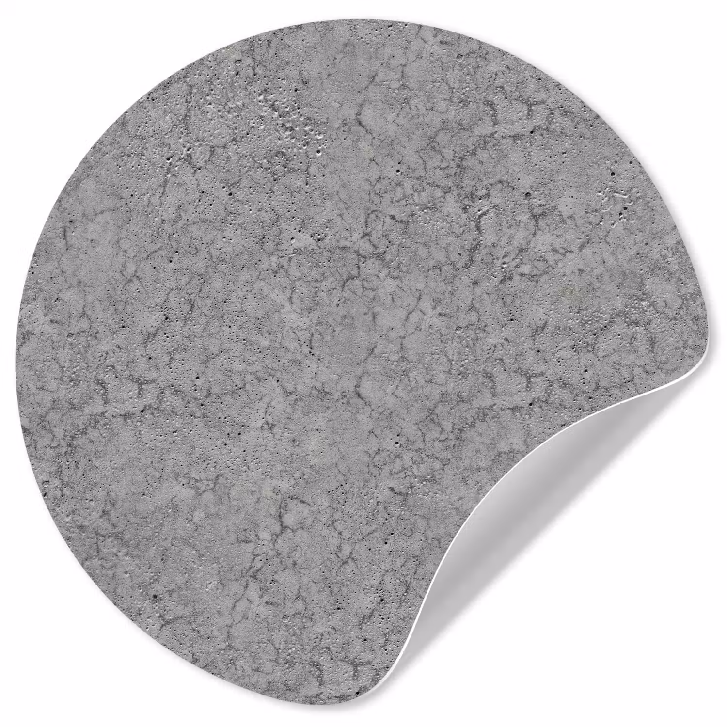 Beton - Muur - Patronen - Industrieel Wandcirkel behangsticker klein 186 -3d