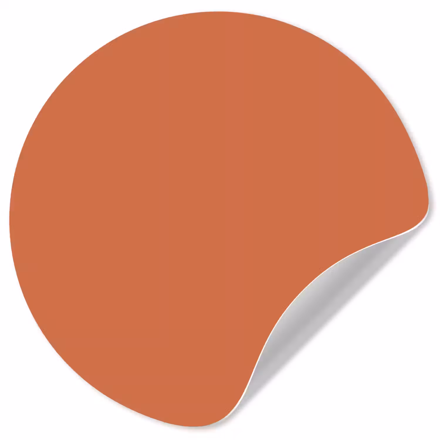 Classic - Terracotta - Oranje Wandcirkel behangsticker klein 186 -3d