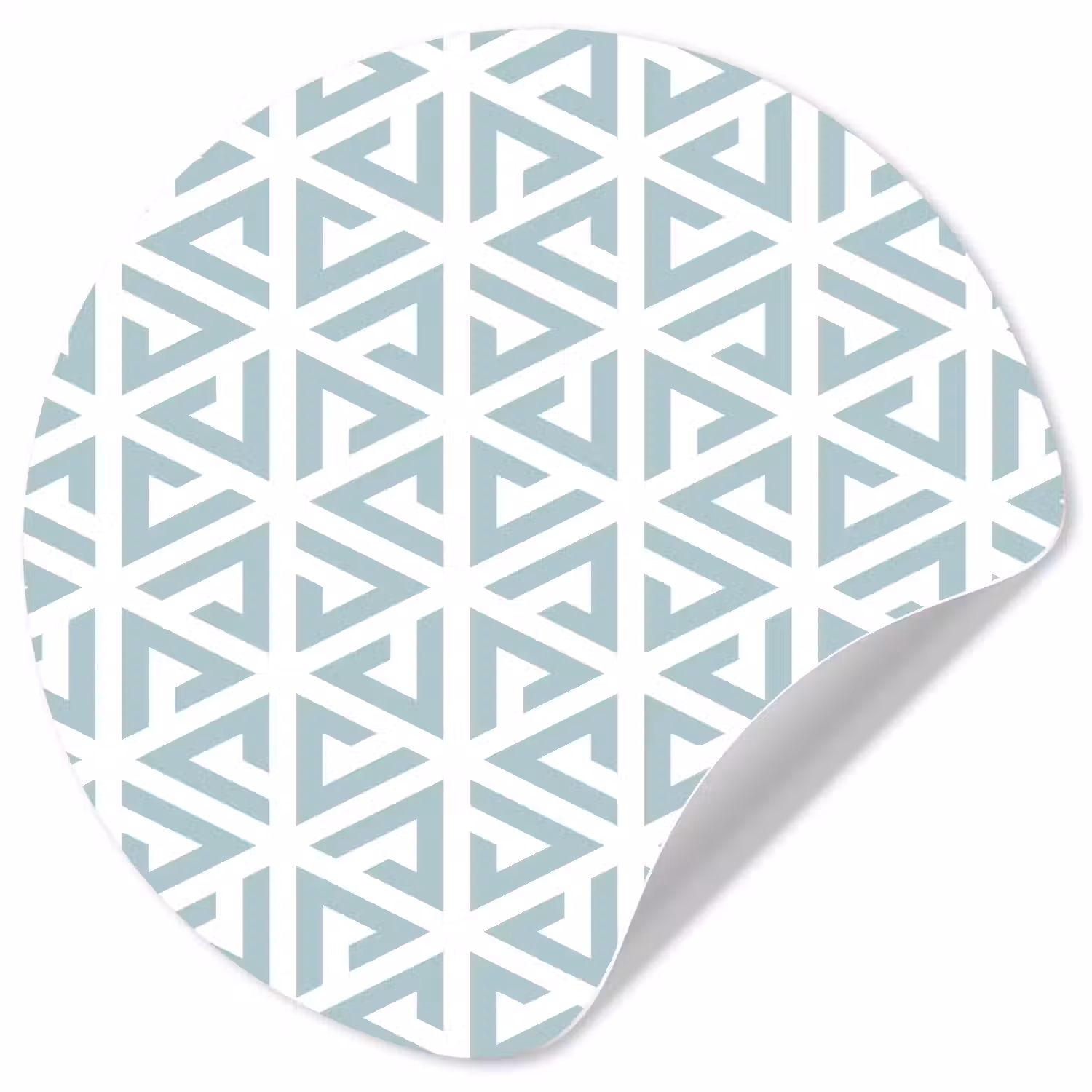 Design - Geometrie - Patroon - Driehoek Wandcirkel behangsticker klein 186 -3d