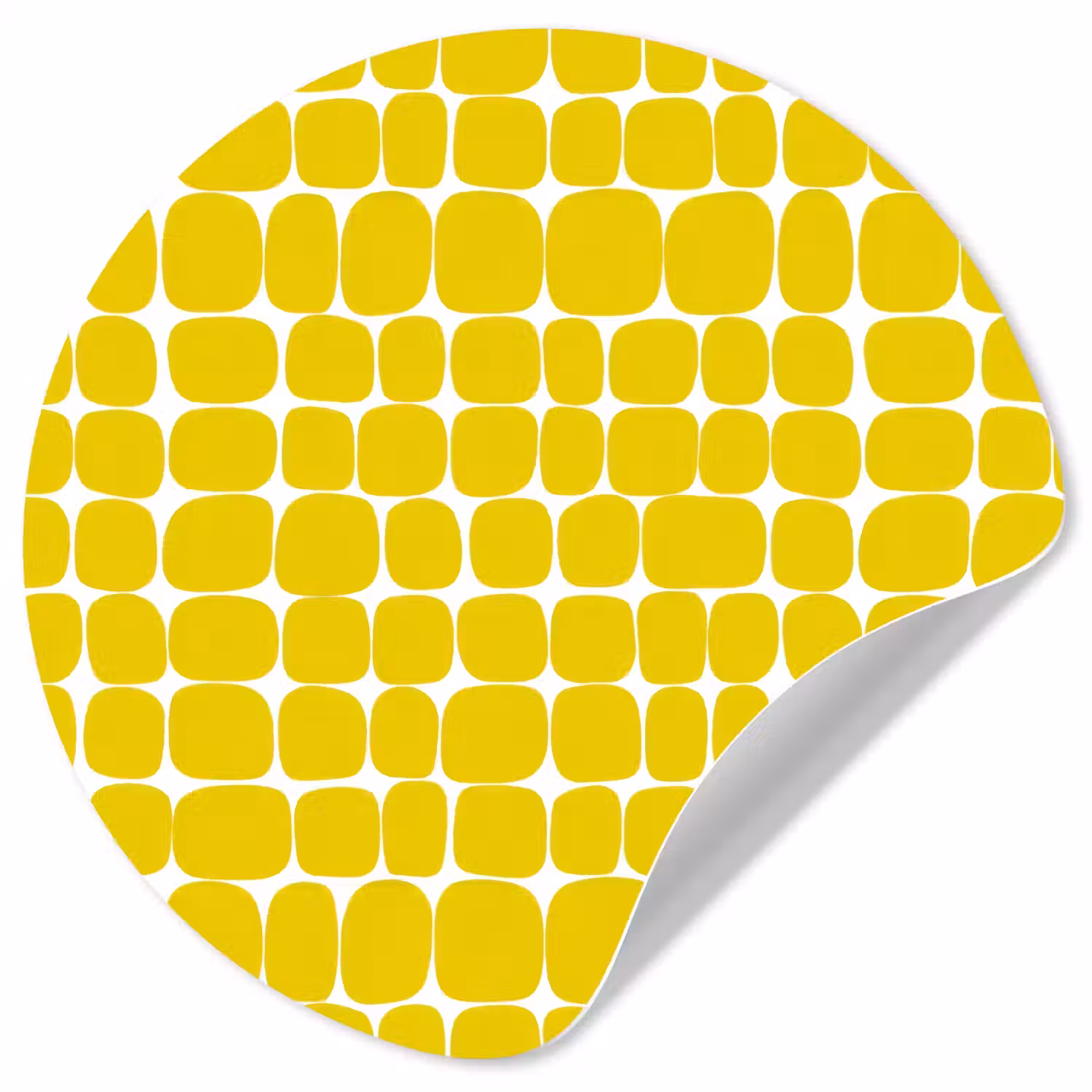 Stippen - Modern - Geel Wandcirkel behangsticker klein 186 -3d