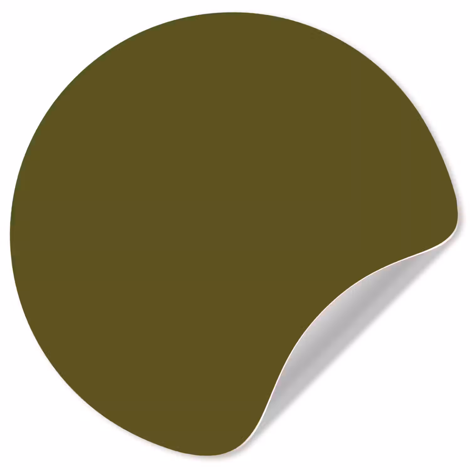 Dark - Olive - Groen Wandcirkel behangsticker klein 186 -3d