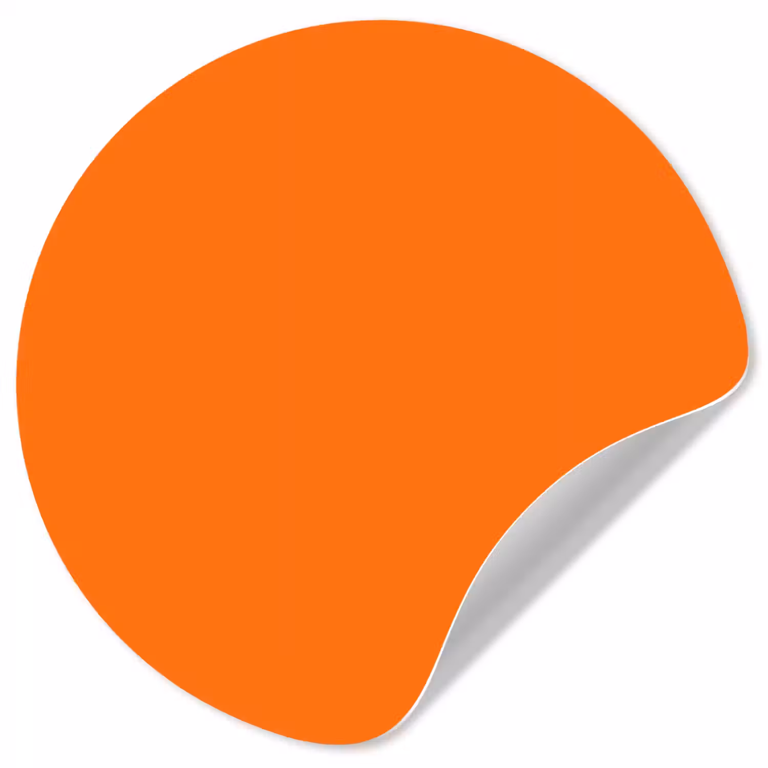 Spiced - Pumpkin - Oranje Wandcirkel behangsticker klein 186 -3d