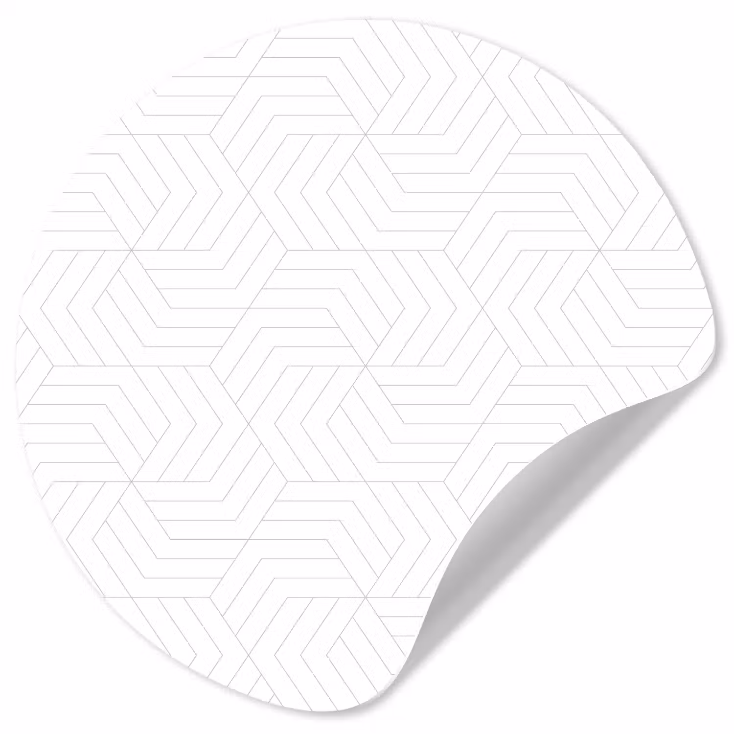 Grafisch - Patroon - Modern Wandcirkel behangsticker klein 186 -3d
