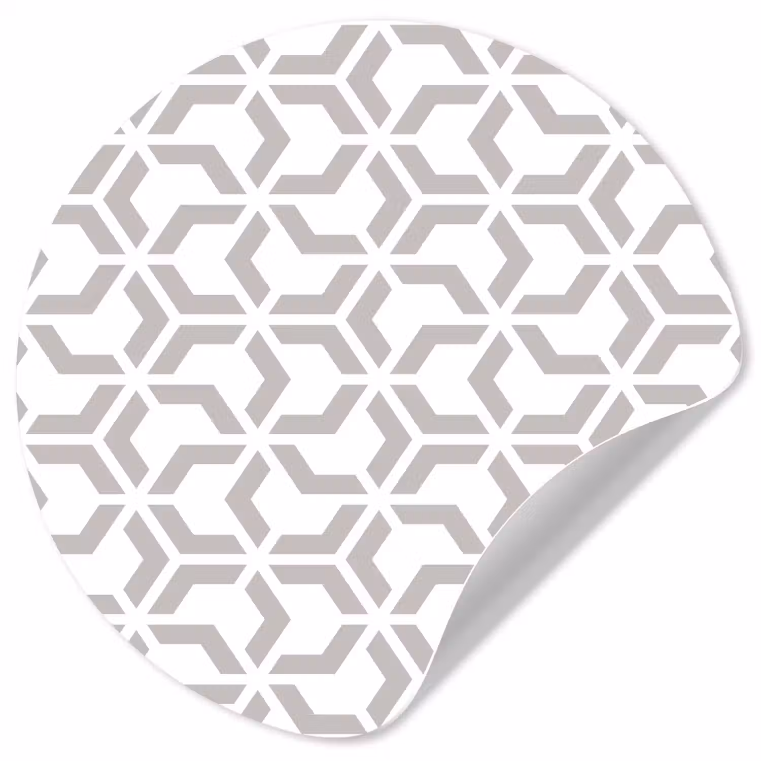 Grafisch - Patroon - Modern Wandcirkel behangsticker klein 186 -3d