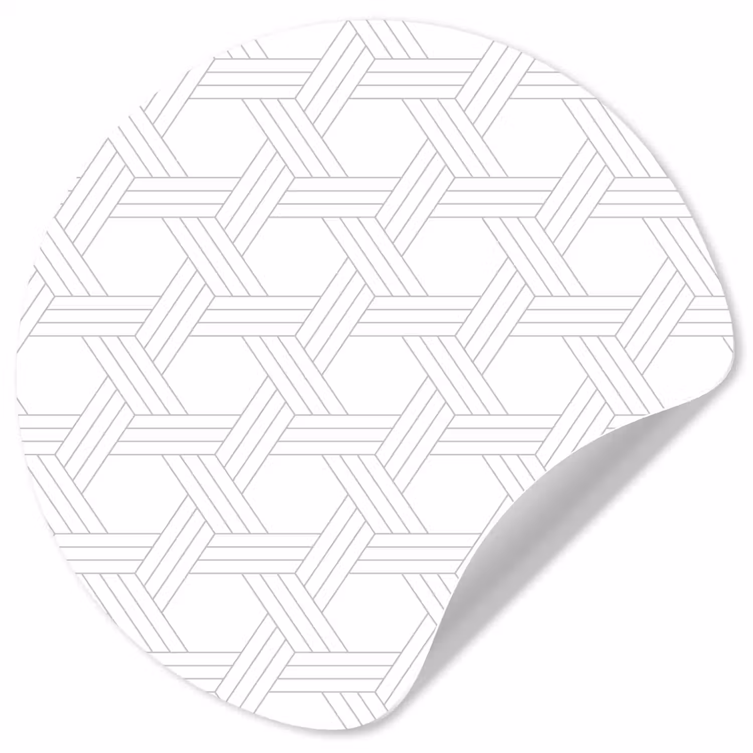 Grafisch - Patroon - Modern - Driedubbel Wandcirkel behangsticker klein 186 -3d
