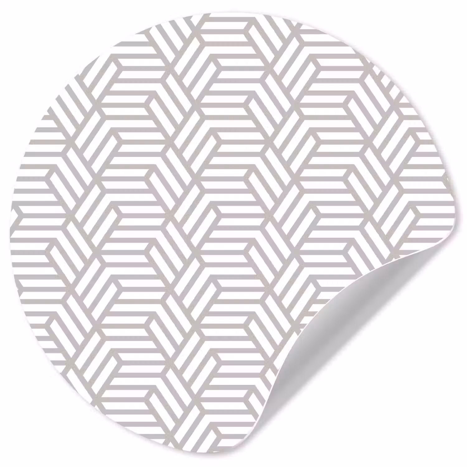 Grafisch - Patroon - Modern - Opvallend Wandcirkel behangsticker klein 186 -3d