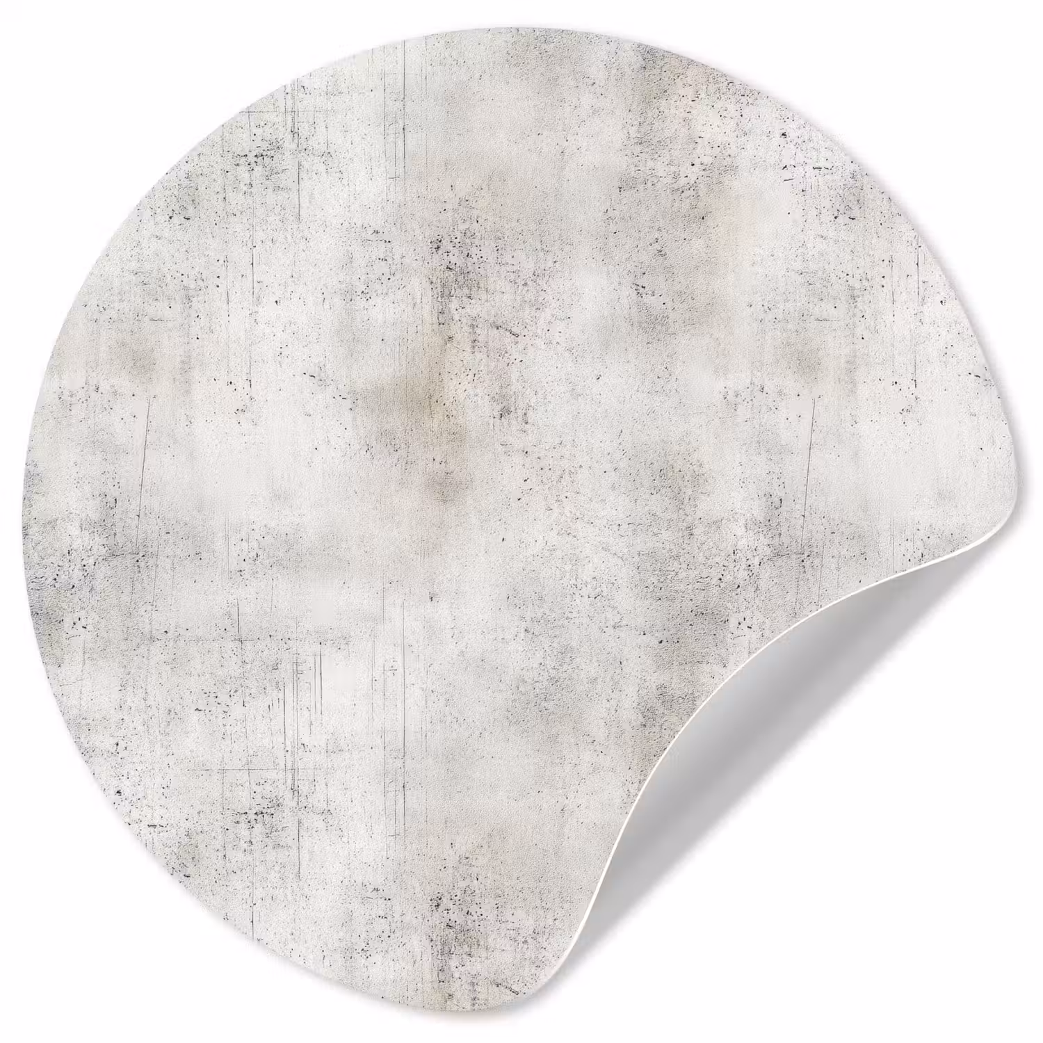 Grijs - Beton - Verweerd Wandcirkel behangsticker klein 186 -3d