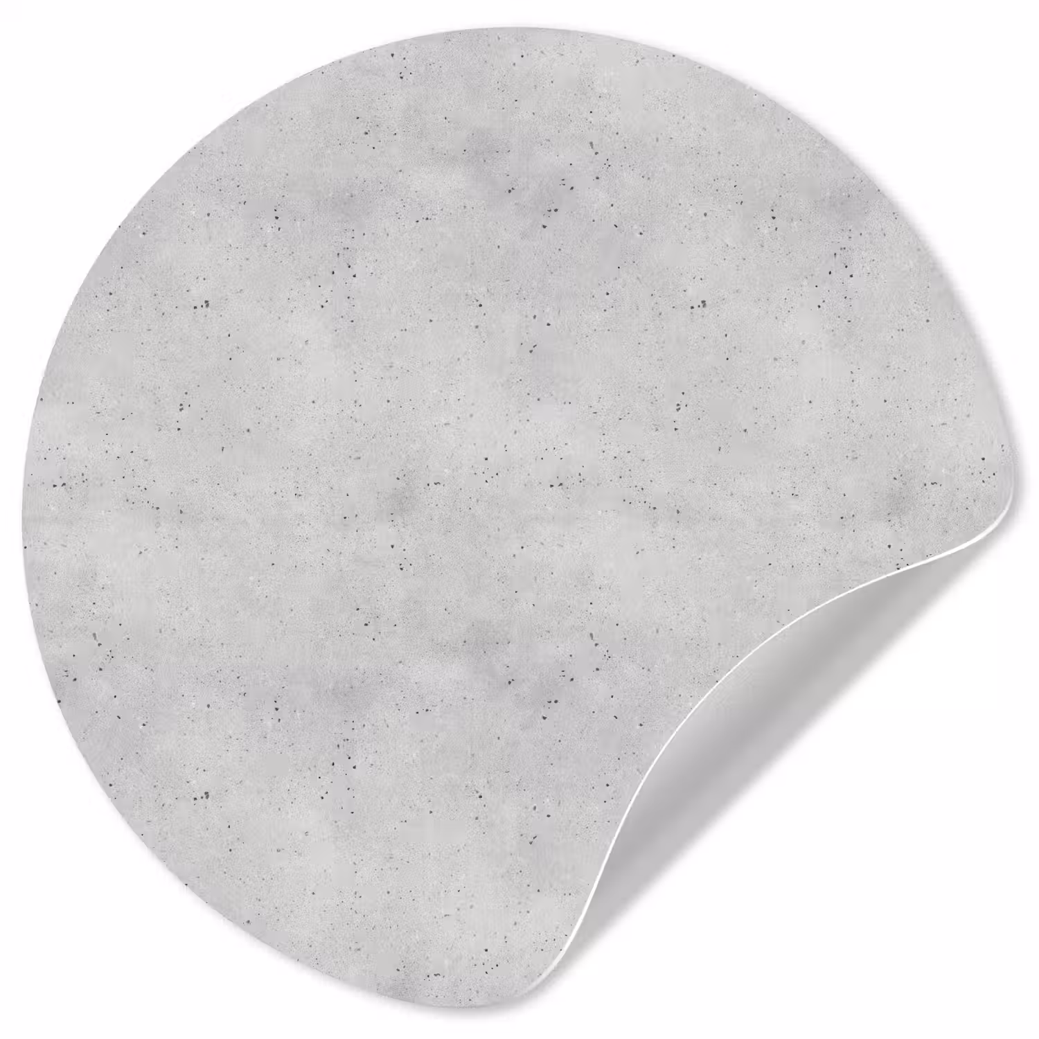 Grijs - Beton - Neutraal Wandcirkel behangsticker klein 186 -3d