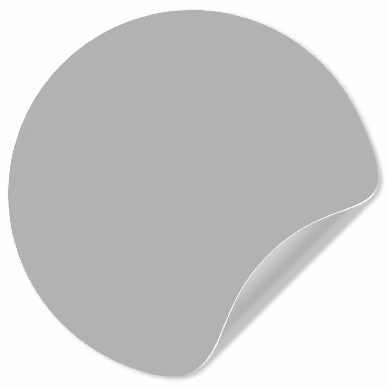 Grijs - Effen print Wandcirkel behangsticker klein 186 -3d