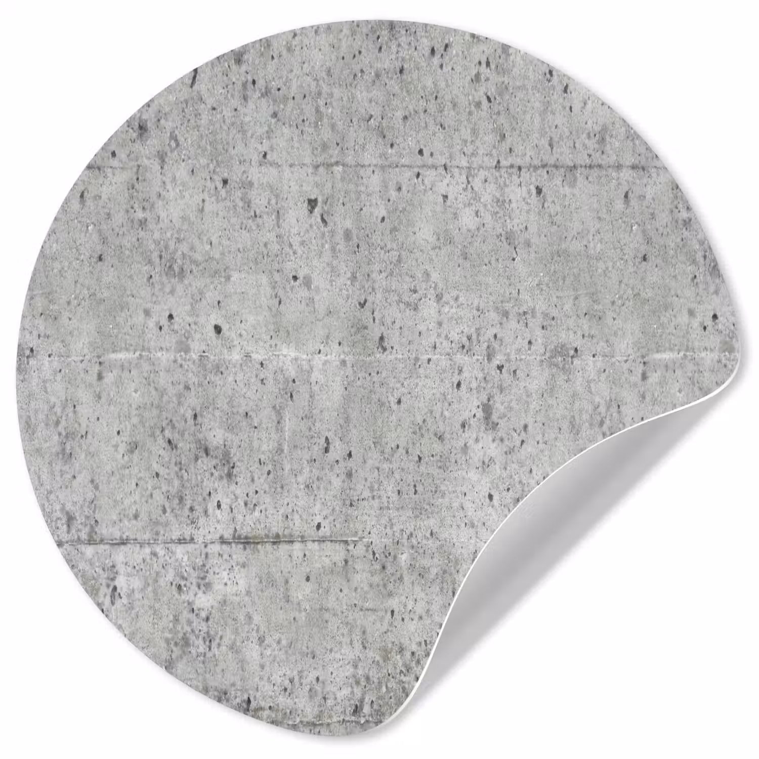 Grijs - Muur - Poriën Wandcirkel behangsticker klein 186 -3d