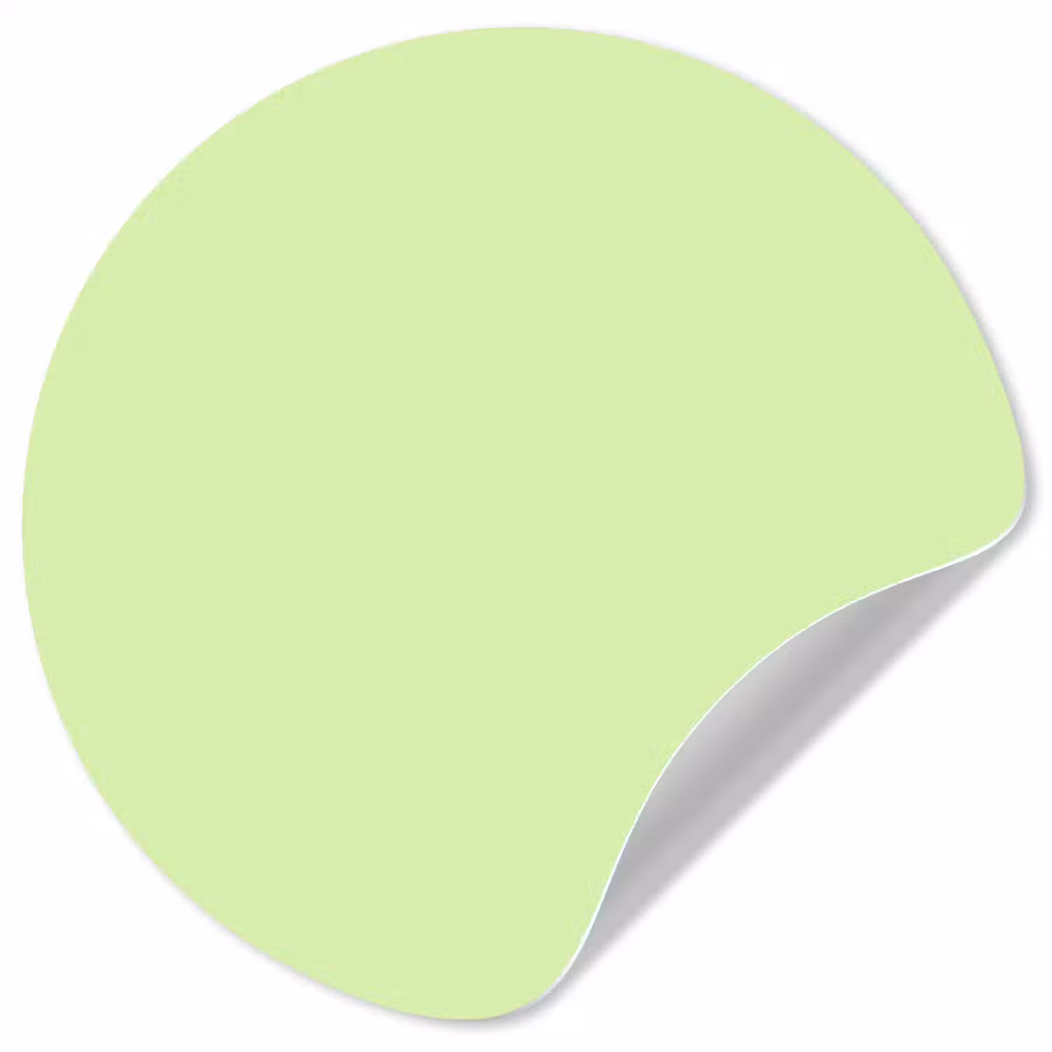 Light - Lime - Groen Wandcirkel behangsticker klein 186 -3d