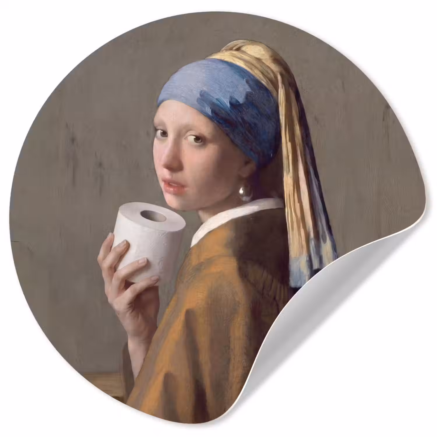 Klassiek - Humor - Kleurrijk Wandcirkel behangsticker klein -3d