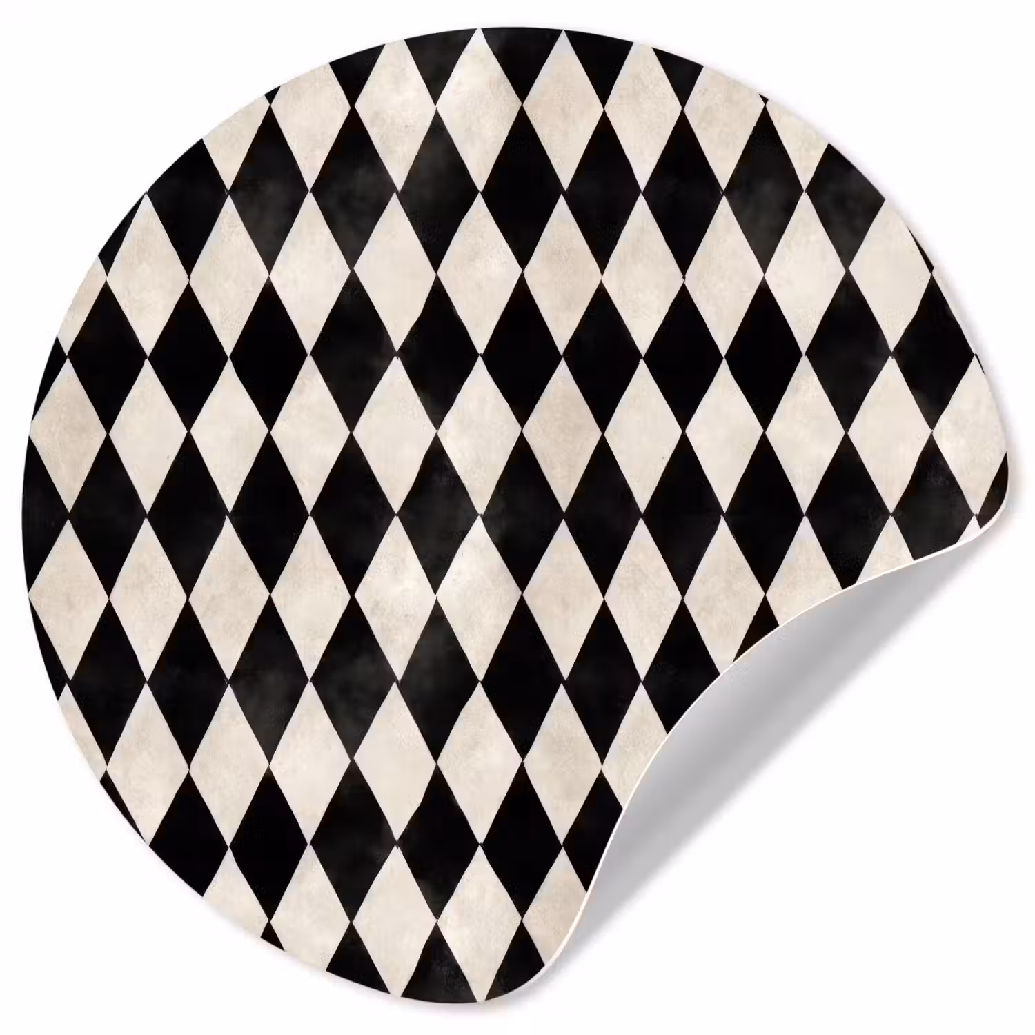 Klassiek - Patroon - Zwart Wandcirkel behangsticker klein 186 -3d