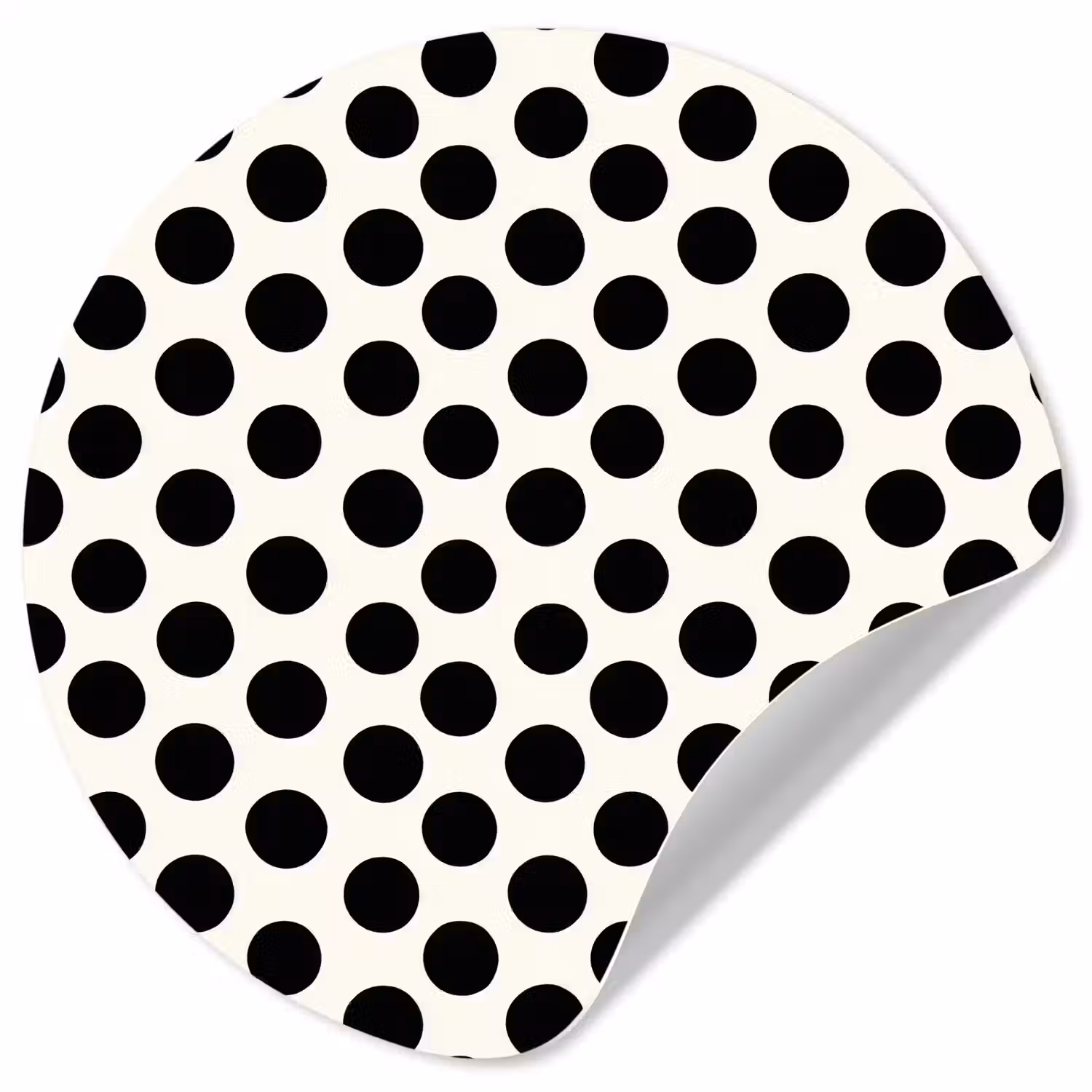 Klassiek - Stippen - Zwart Wandcirkel behangsticker klein 186 -3d