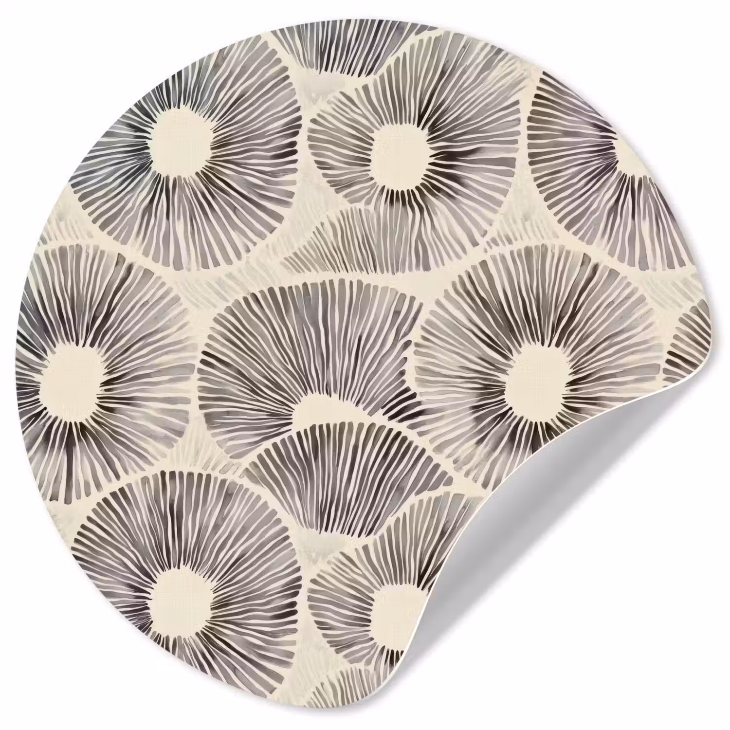 Cirkels - Patroon - Zwart Wandcirkel behangsticker klein 186 -3d