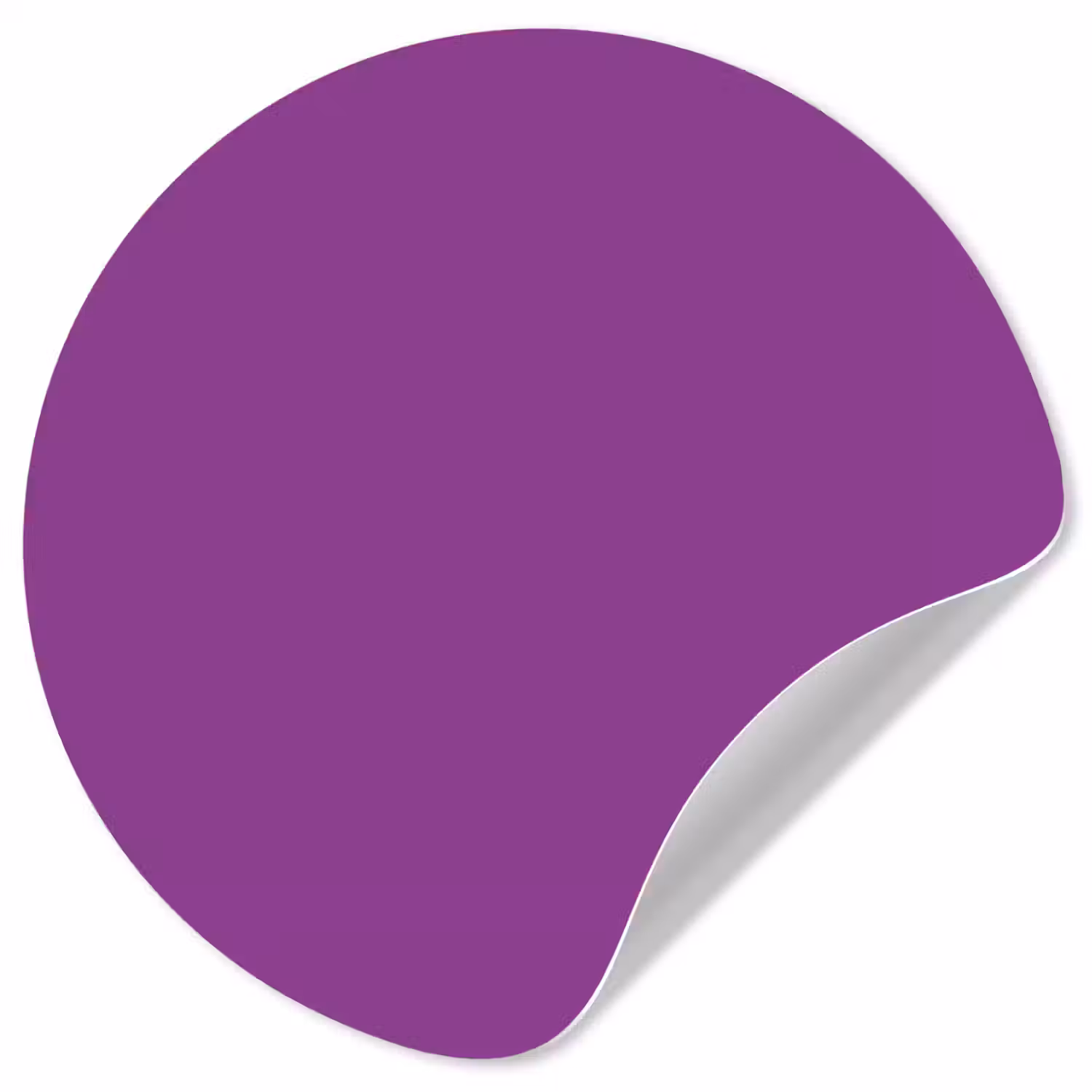 Paars - Kleuren - Effen Wandcirkel behangsticker klein 186 -3d