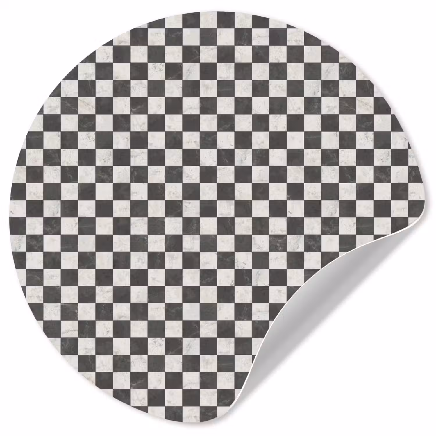 Marmer - Patroon - Grijs Wandcirkel behangsticker klein 186 -3d