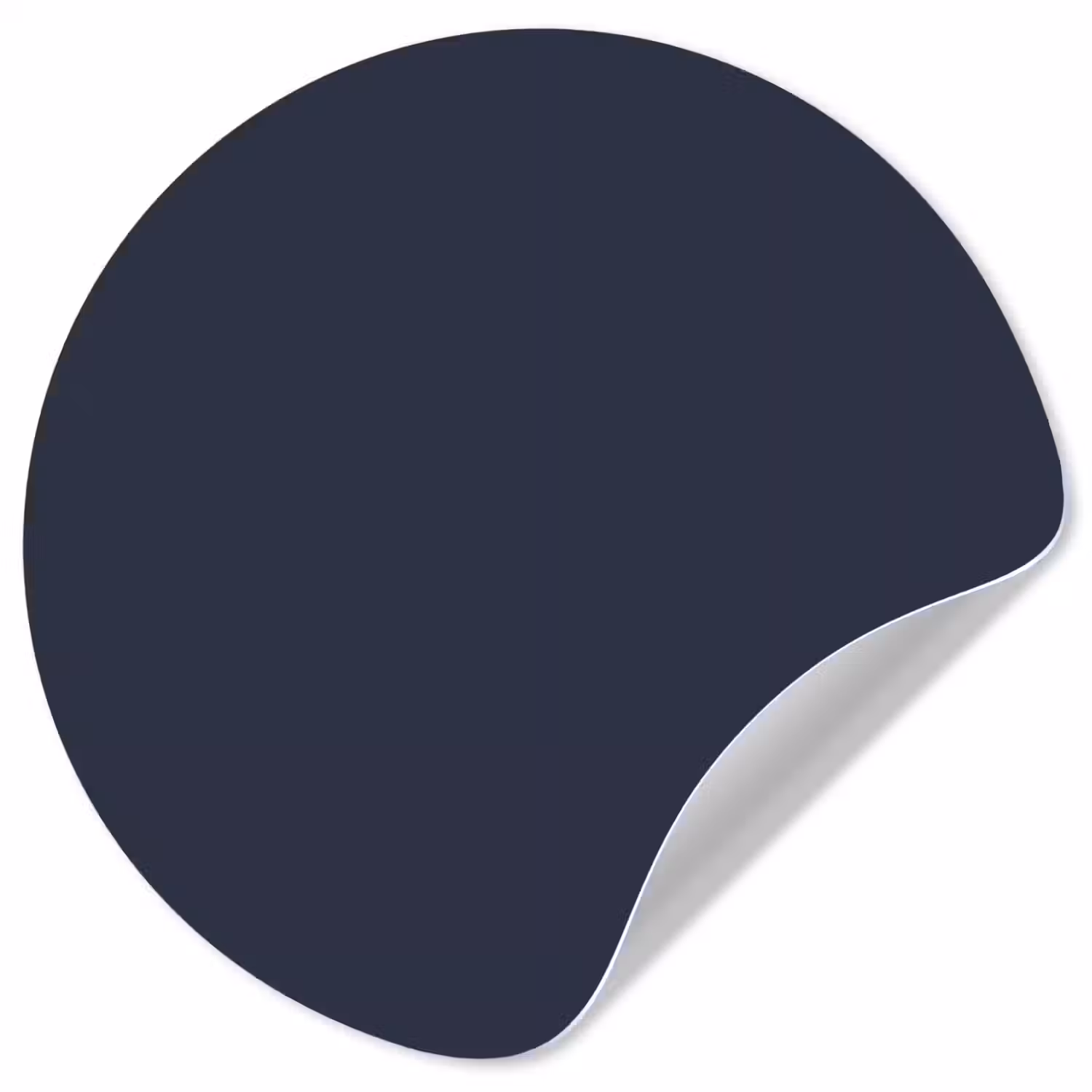 Midnight - Swing - Blauw Wandcirkel behangsticker klein 186 -3d