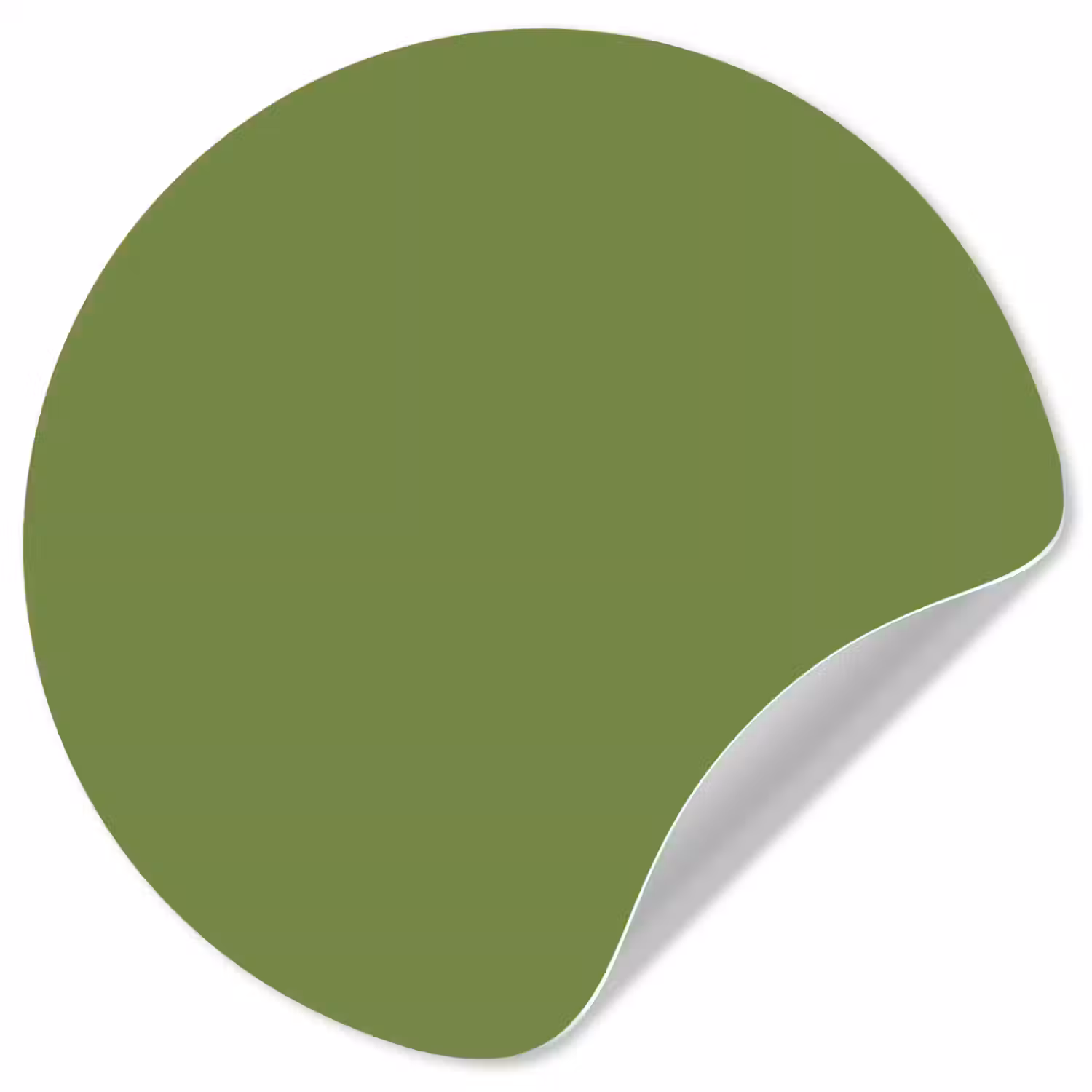Moss - Green - Groen Wandcirkel behangsticker klein 186 -3d