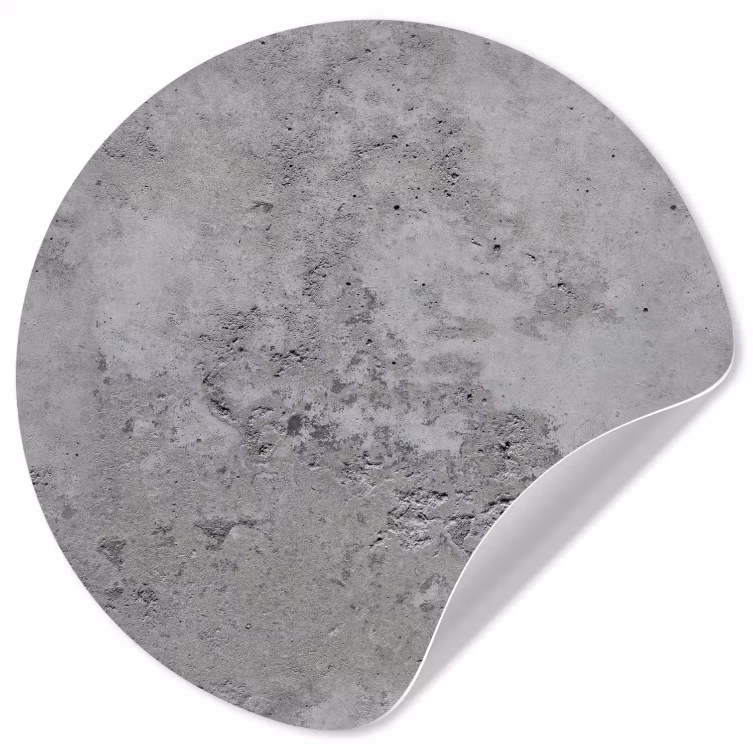 Patroon - Grijs - Oud - Beton Wandcirkel behangsticker klein 186 -3d