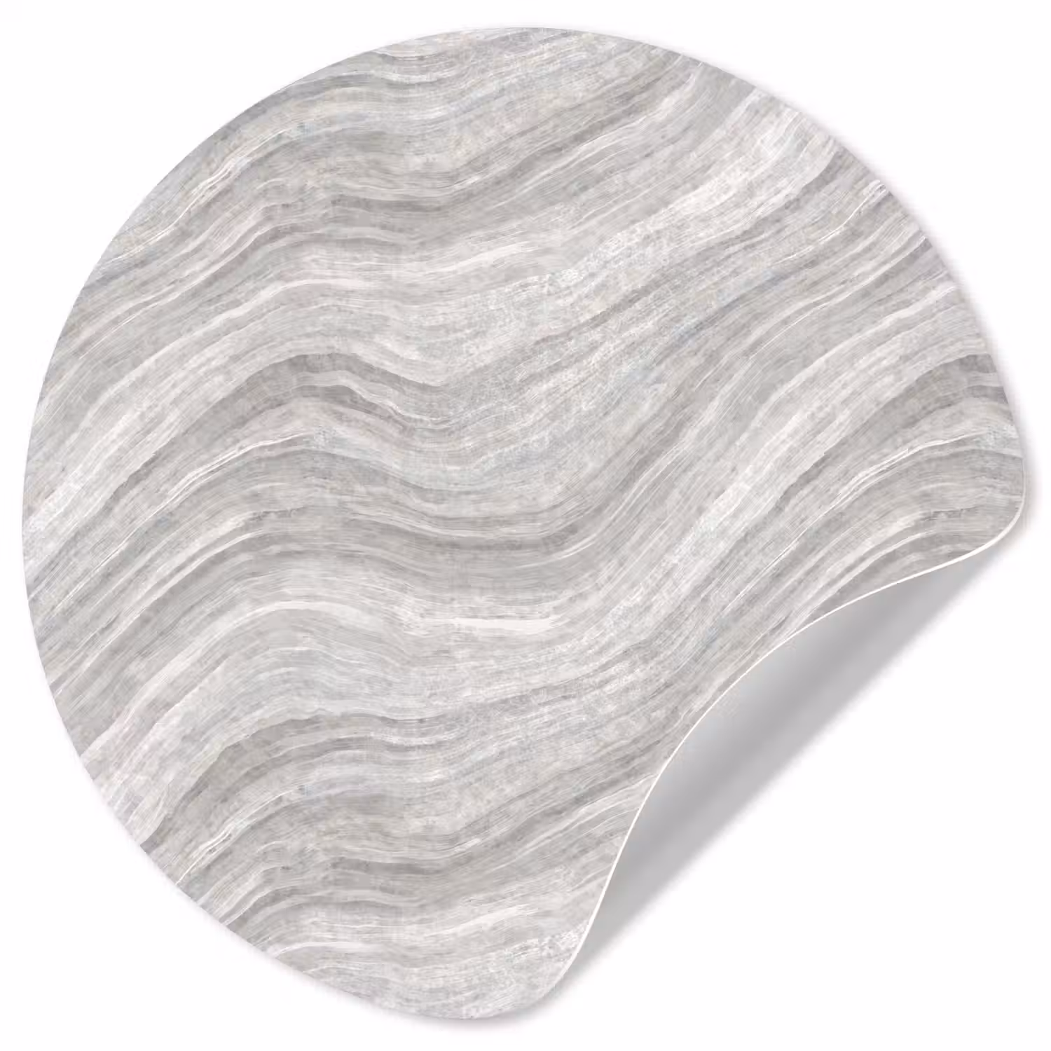 Patroon - Helder - Wit - Grijs Wandcirkel behangsticker klein 186 -3d