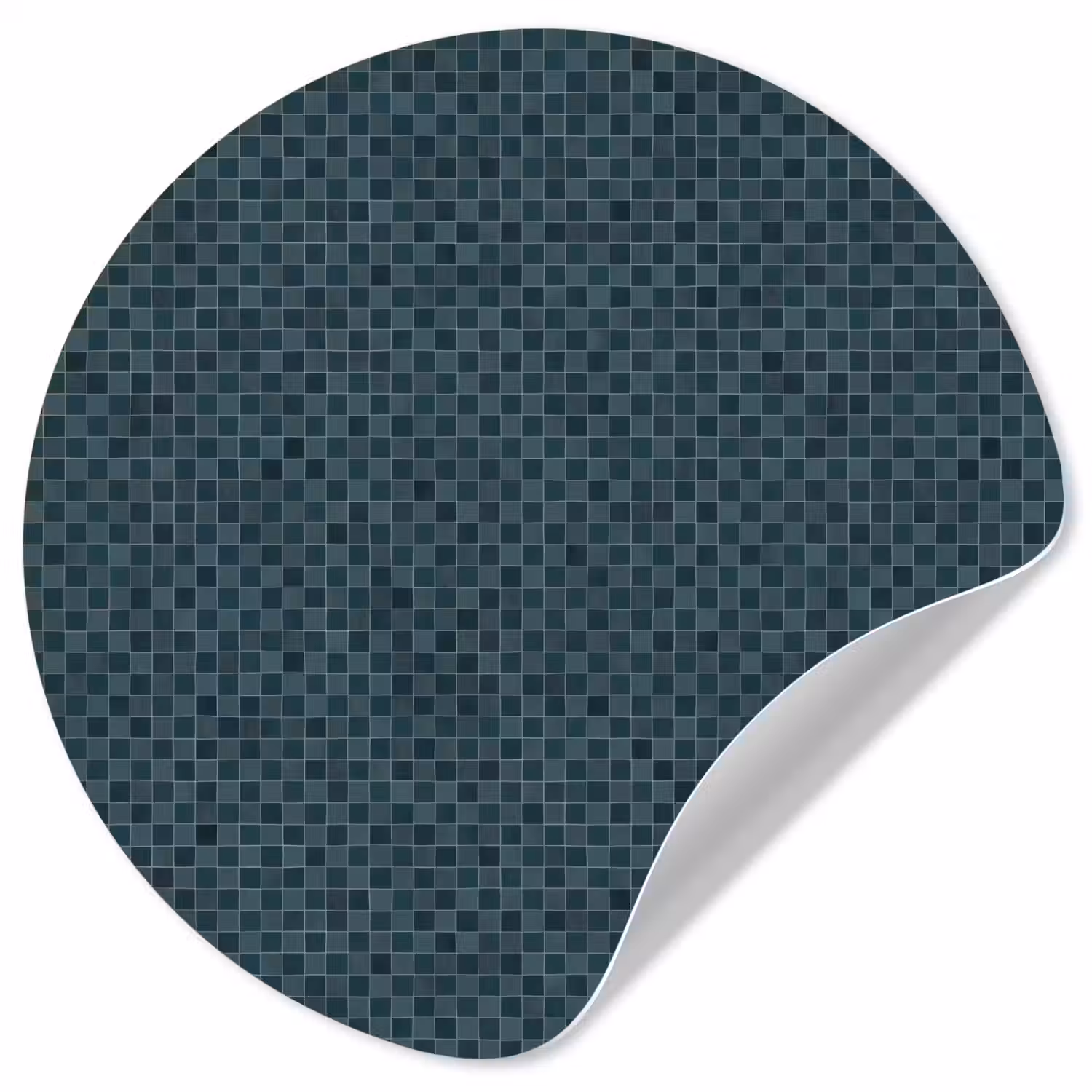 Patroon - Mozaïek - Groen Wandcirkel behangsticker klein 186 -3d
