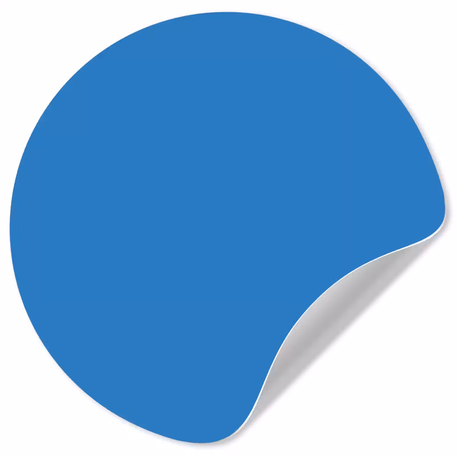 Royal - Blue - Blauw Wandcirkel behangsticker klein 186 -3d