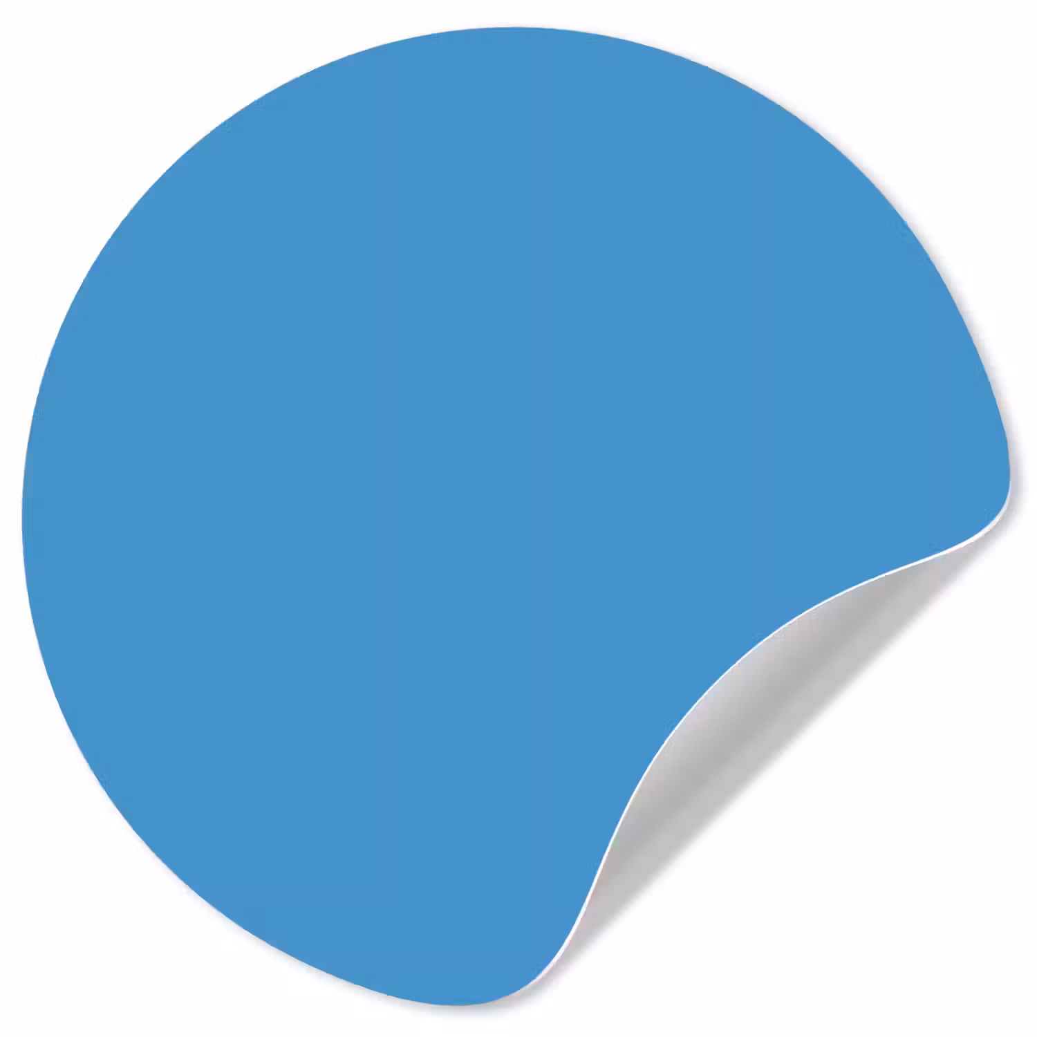 Steel - Blue - Blauw Wandcirkel behangsticker klein 186 -3d