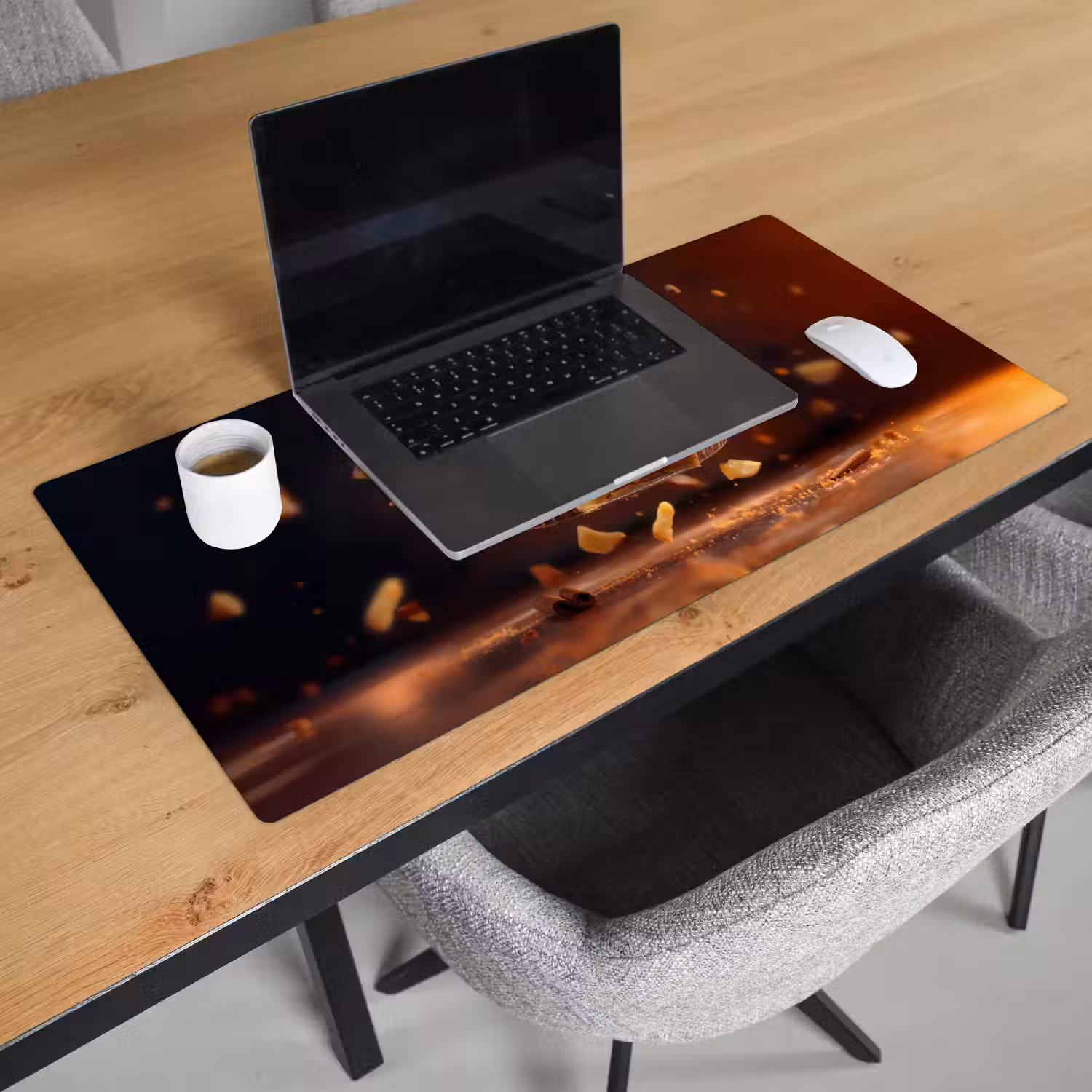 Appel - Taart - Warm - Eten Muismat XXL klein -sfeer1