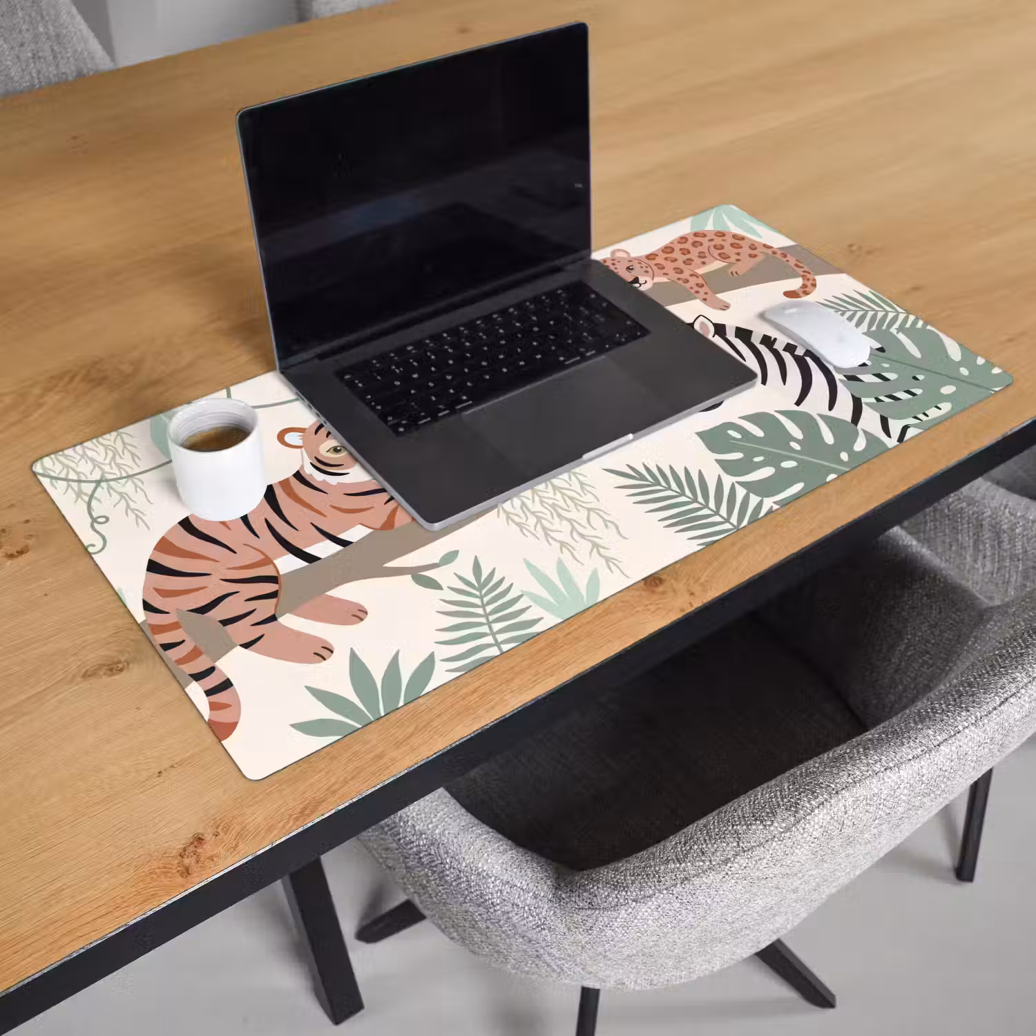 Jungle - Rustiek - Pastel Muismat XXL klein -sfeer1