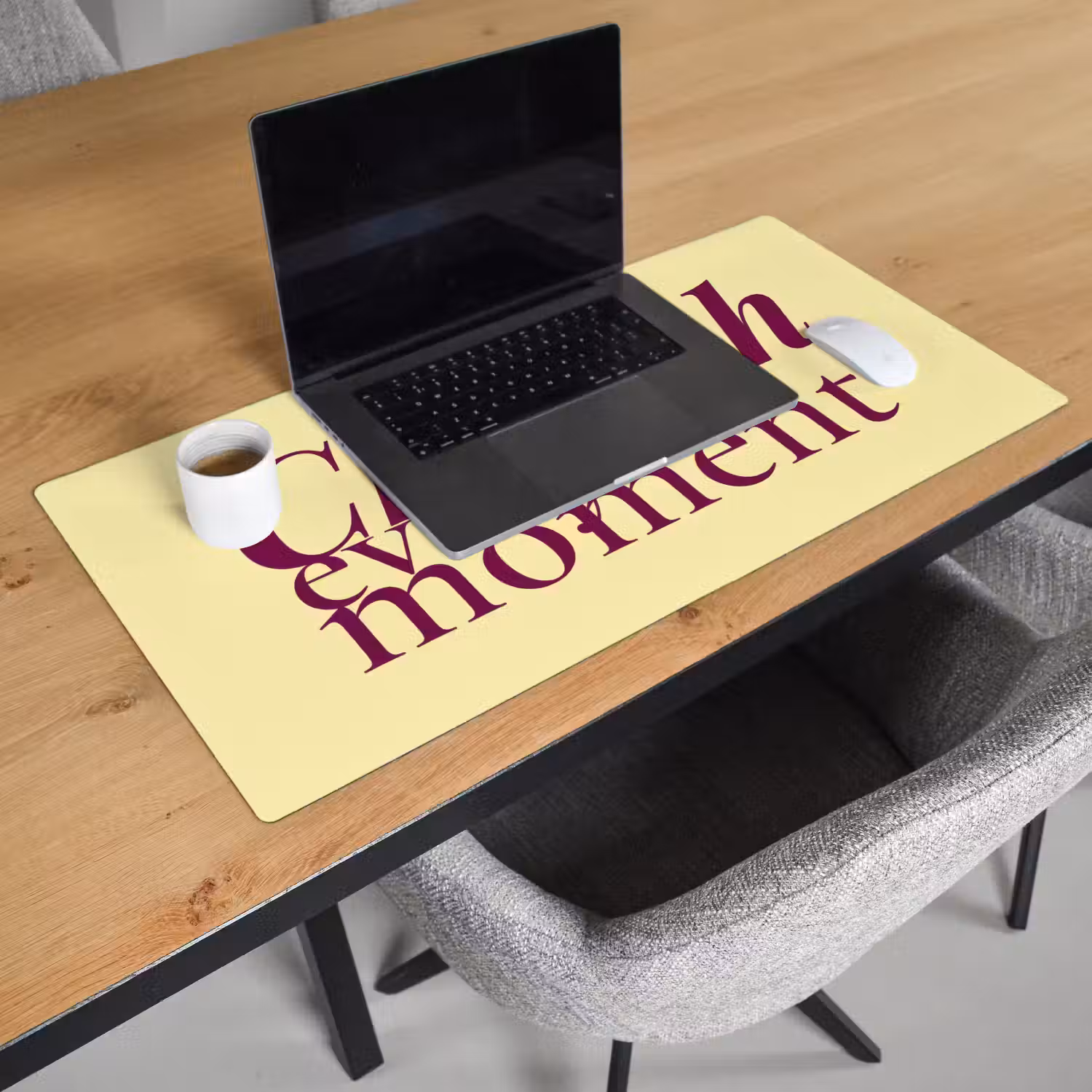 Cherish every moment - Cocktailglas - Geel Muismat XXL klein -sfeer1