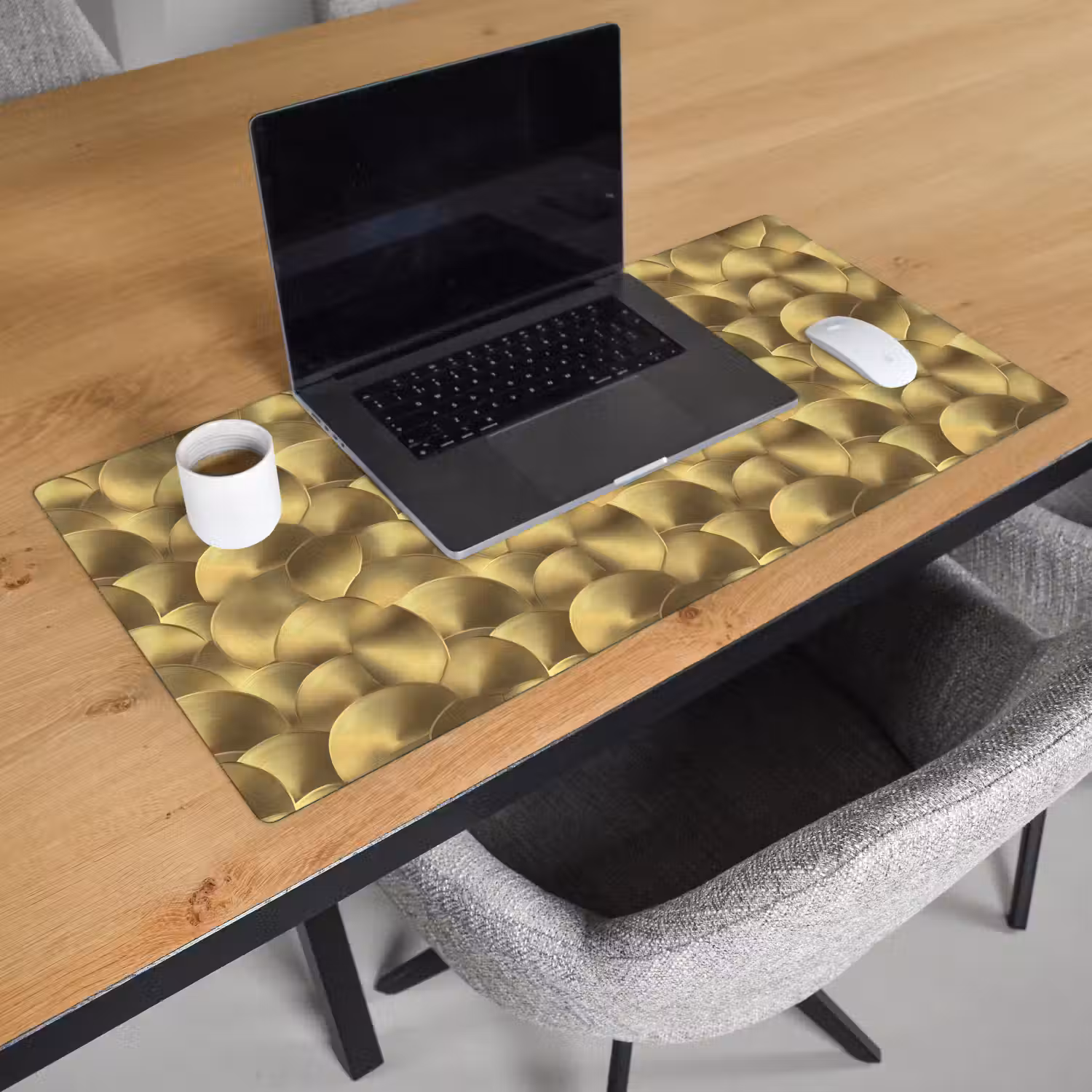 Modern - Cirkel - Goud Muismat XXL klein 681 -sfeer1