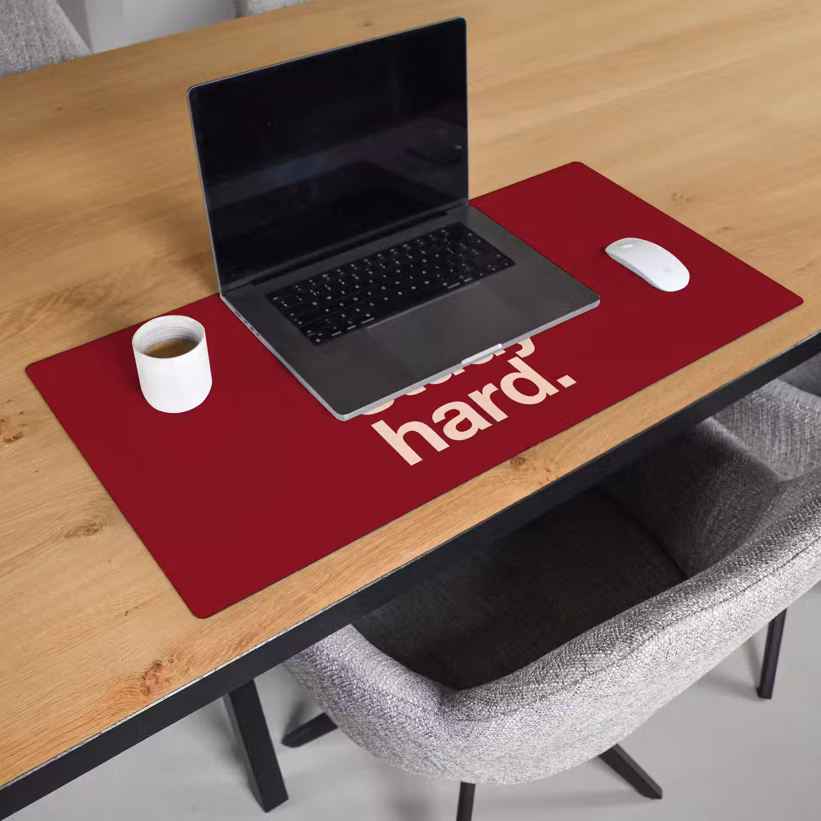 Schreibtischunterlage - Text – Studium – Motivation – Modern – Rot - Tekst - Studie - Motivatie - Modern - Rood Muismat XXL klein