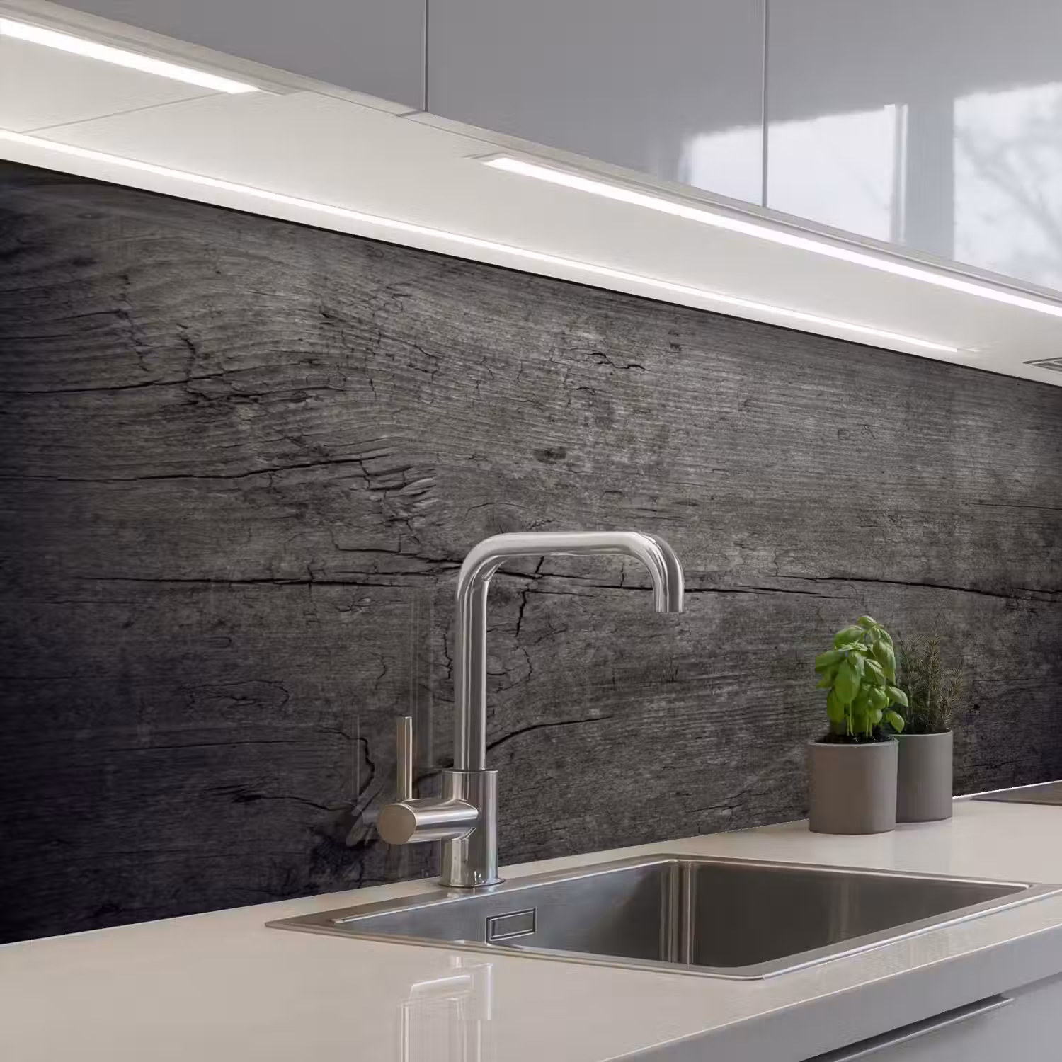 Beton - Grijs - donker keuken achterwand 2 middel -3d_schuin