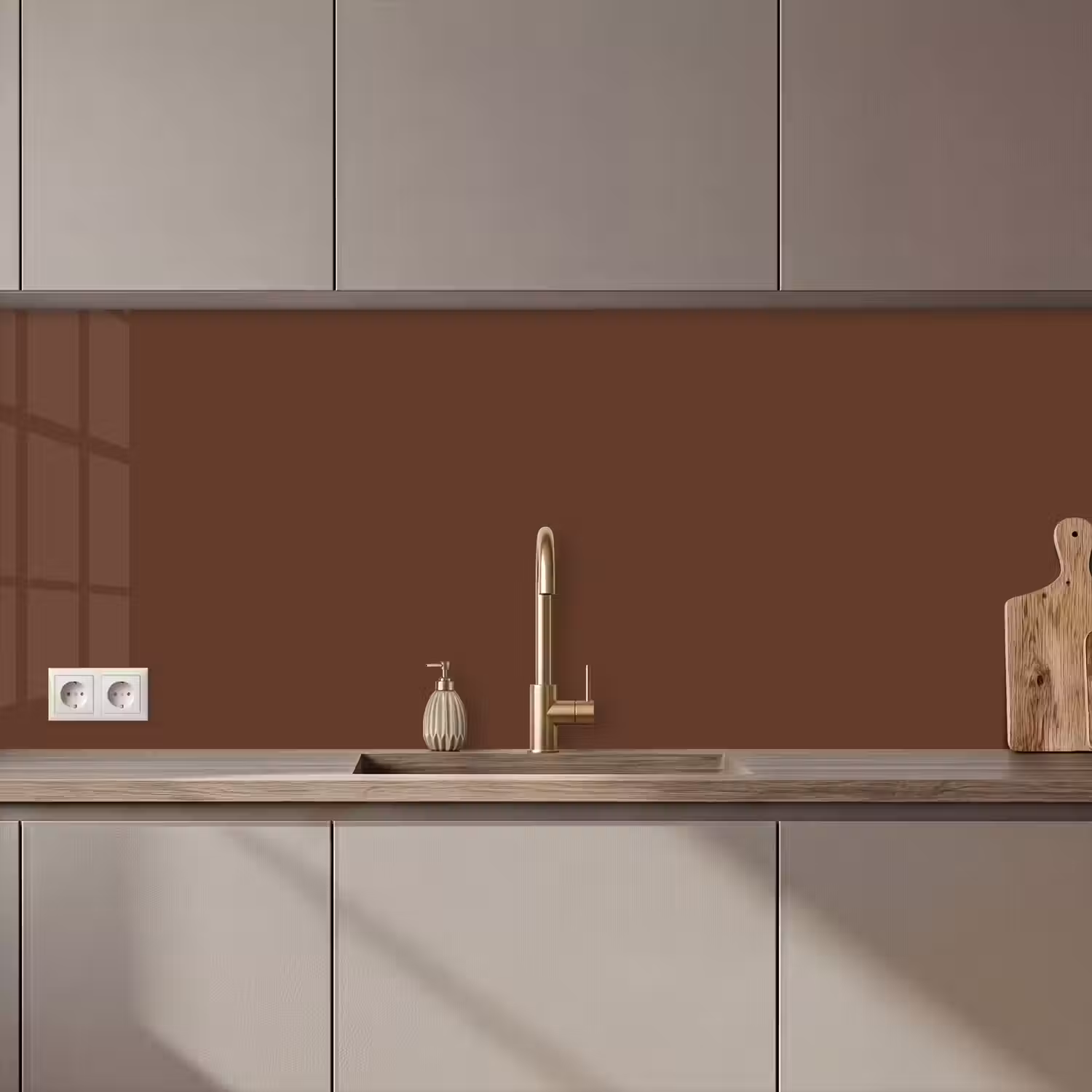 Deep - Clay - Brown - Bruin keuken achterwand 2 middel 871 zz_3dshopping