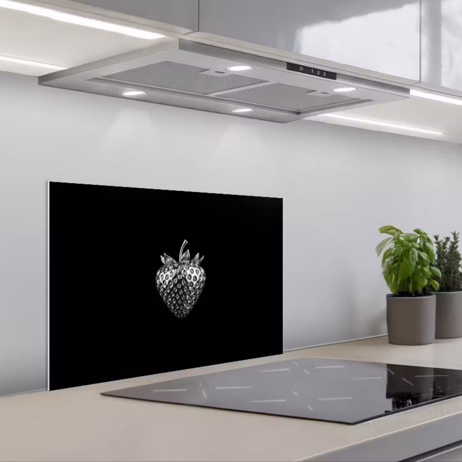 Aardbei - Zaadstructuur - Realistisch keuken achterwand spatscherm klein -3d_schuin