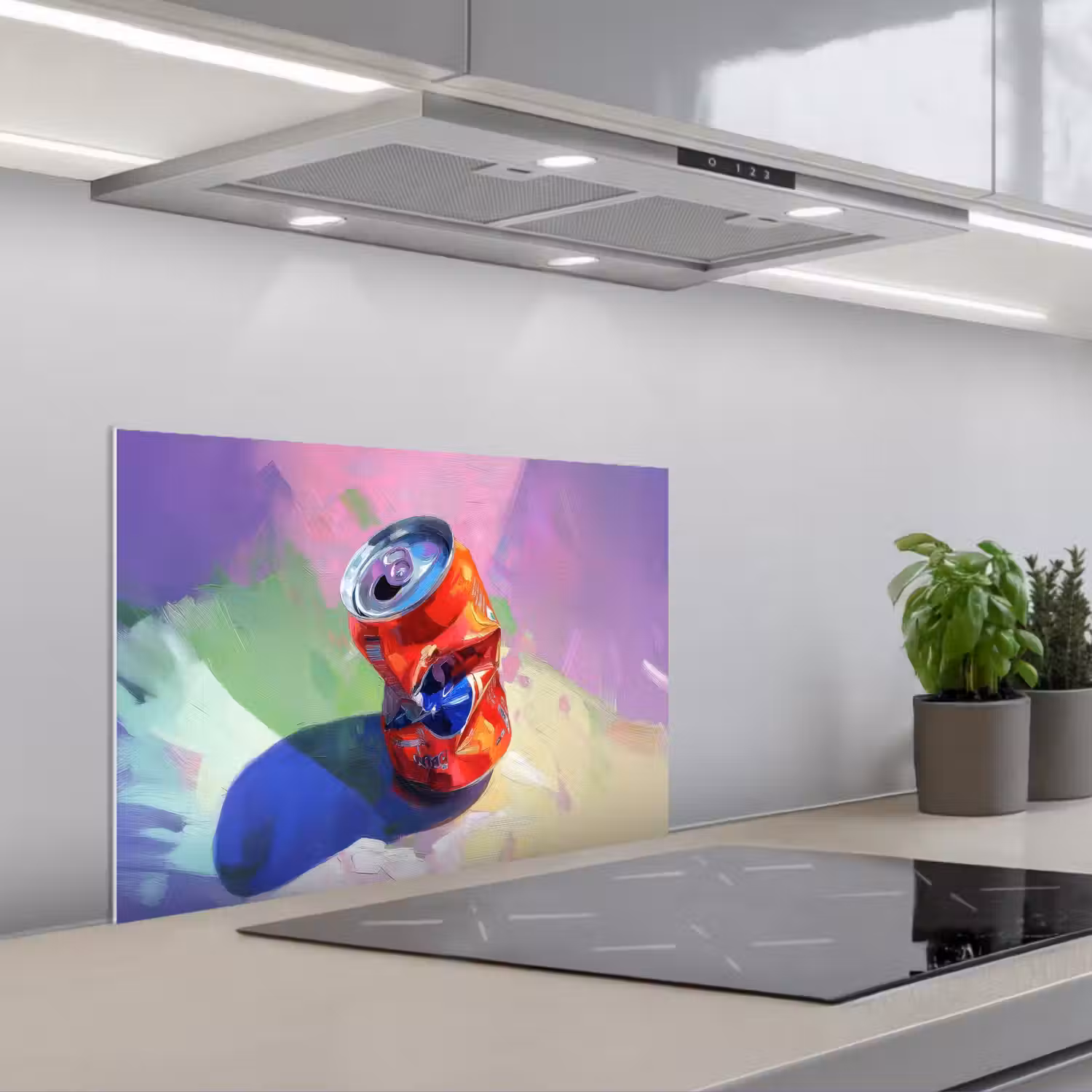 Frisdrank - Blik - Paars keuken achterwand spatscherm klein -3d_schuin
