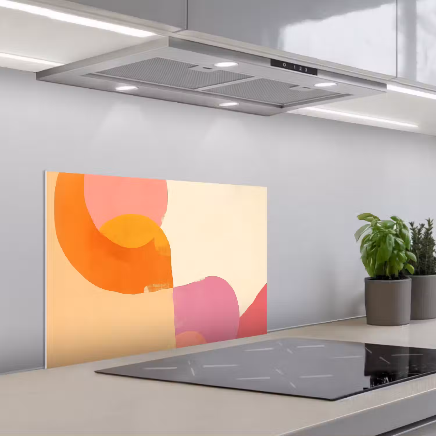 Vormen - Abstract - Kleurrijk keuken achterwand spatscherm klein -3d_schuin