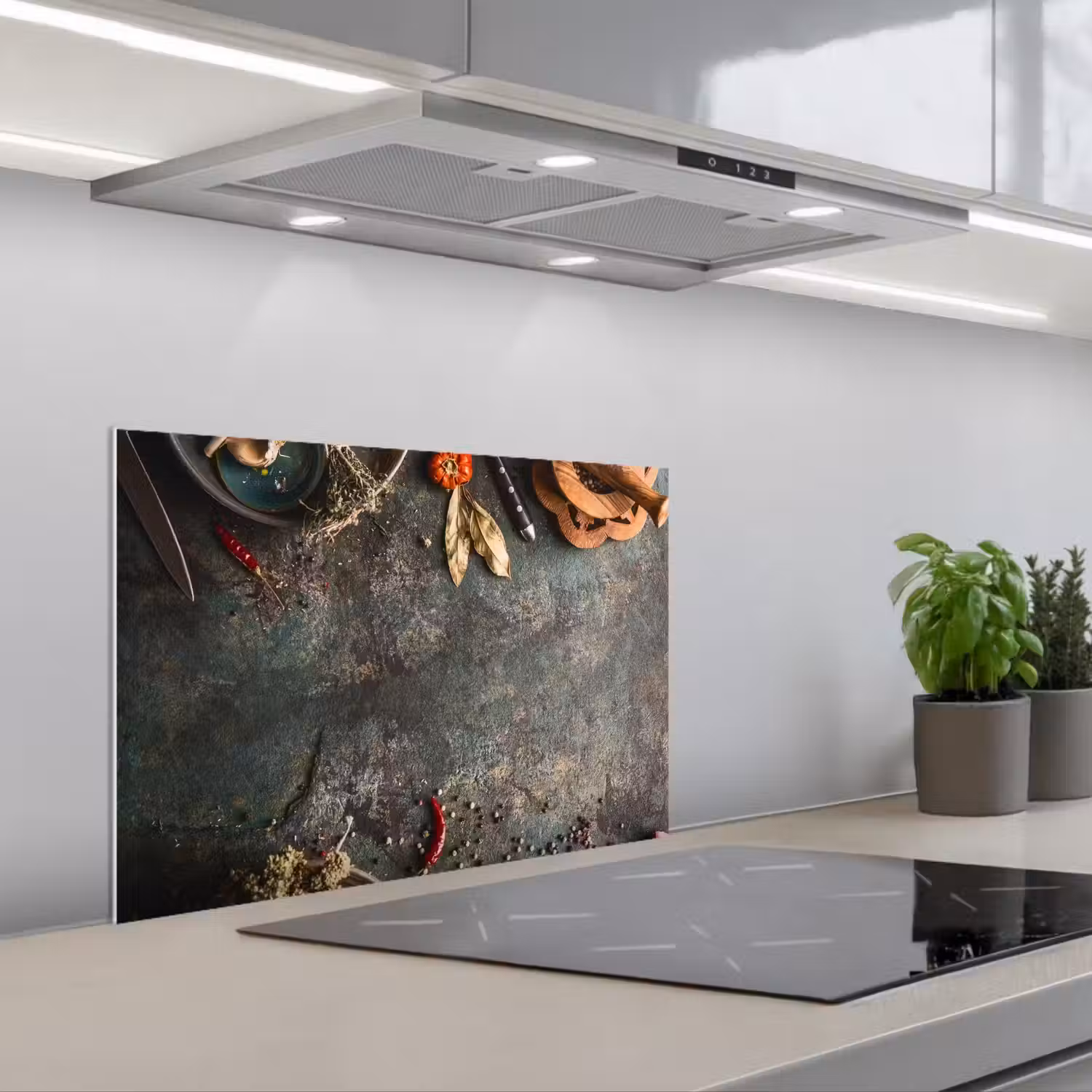 Culinaire Kunstenaarspalet keuken achterwand spatscherm klein -3d_schuin