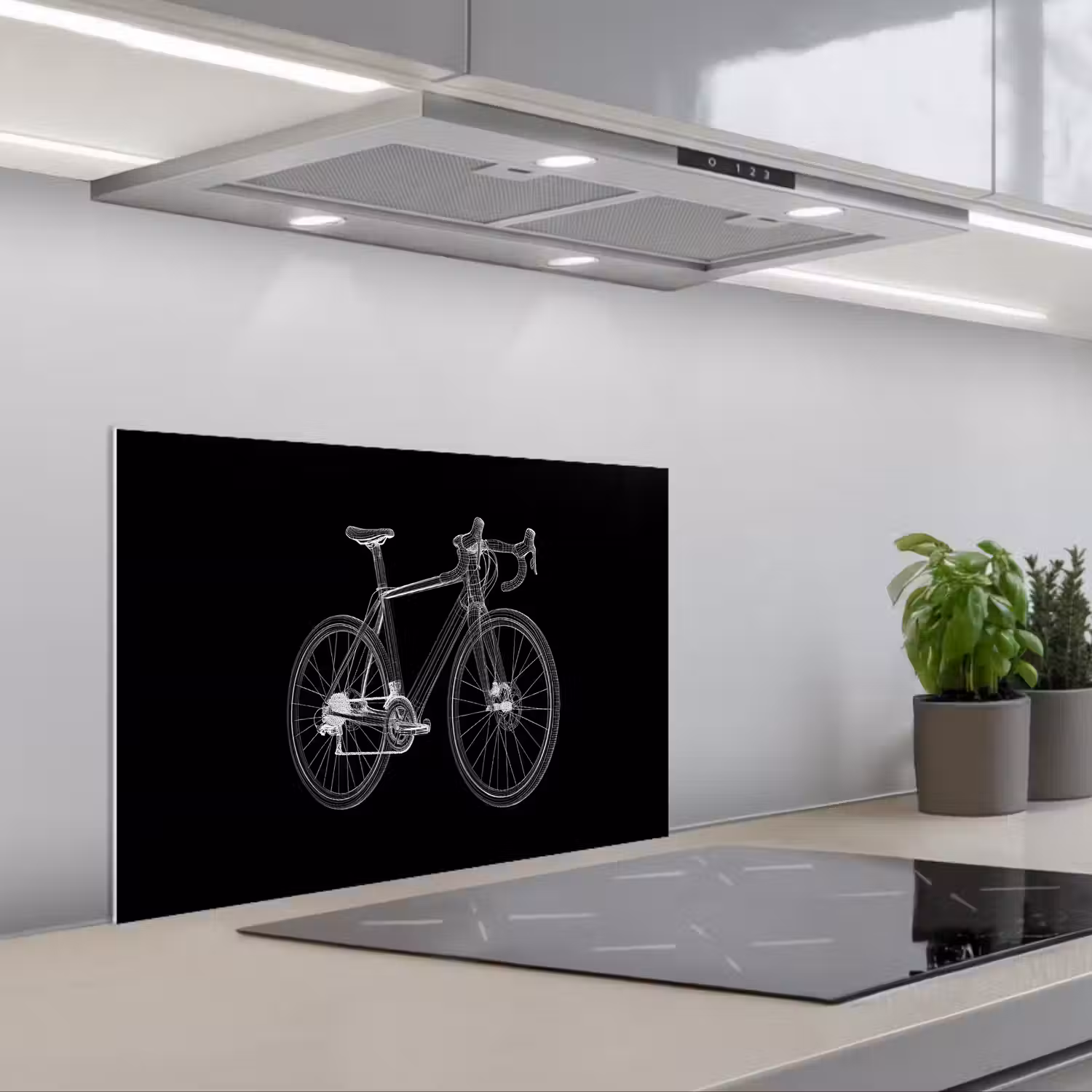 Lijnen - Illustratie - Wit keuken achterwand spatscherm klein -3d_schuin