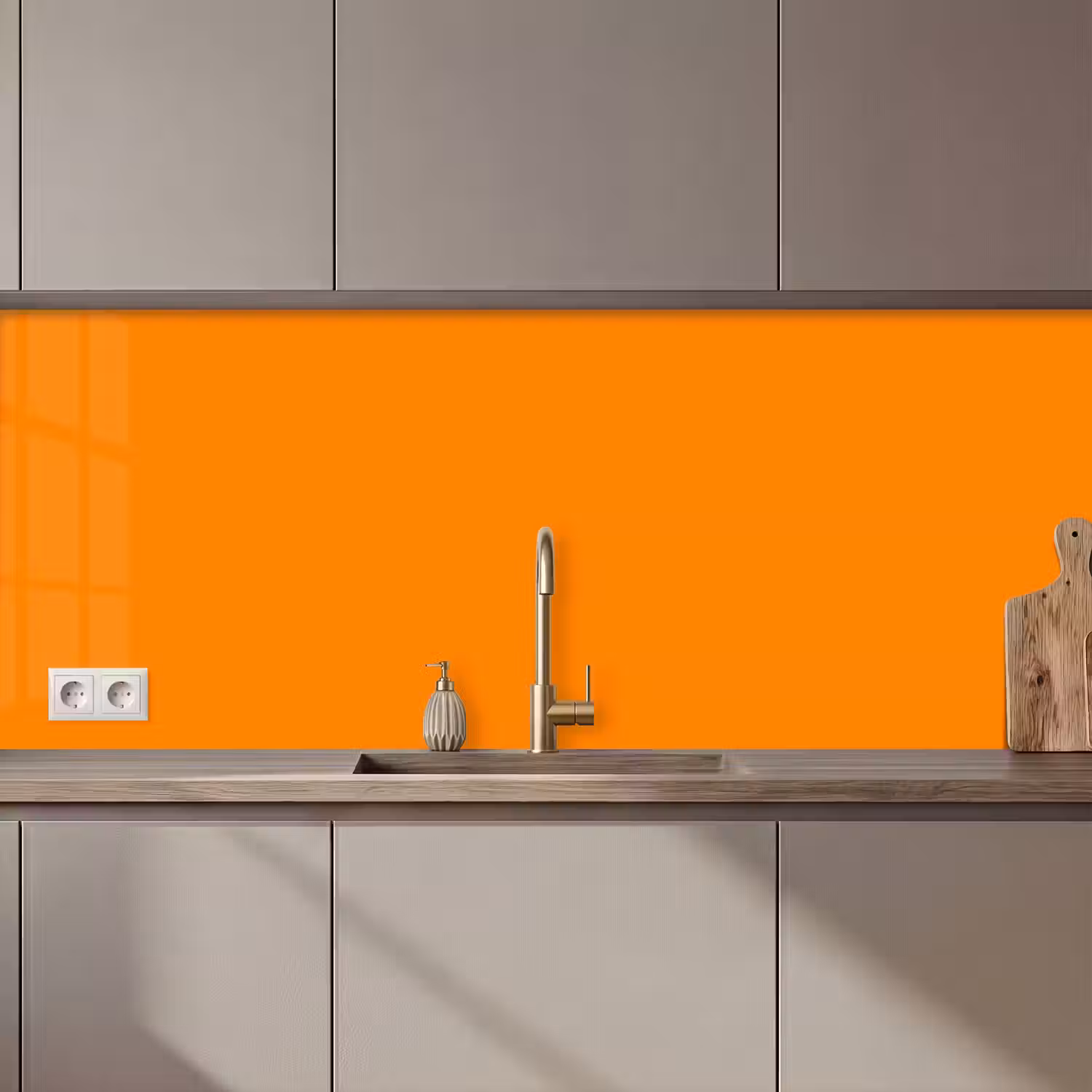 Marigold - Glow - Oranje keuken achterwand 2 middel 871 zz_3dshopping