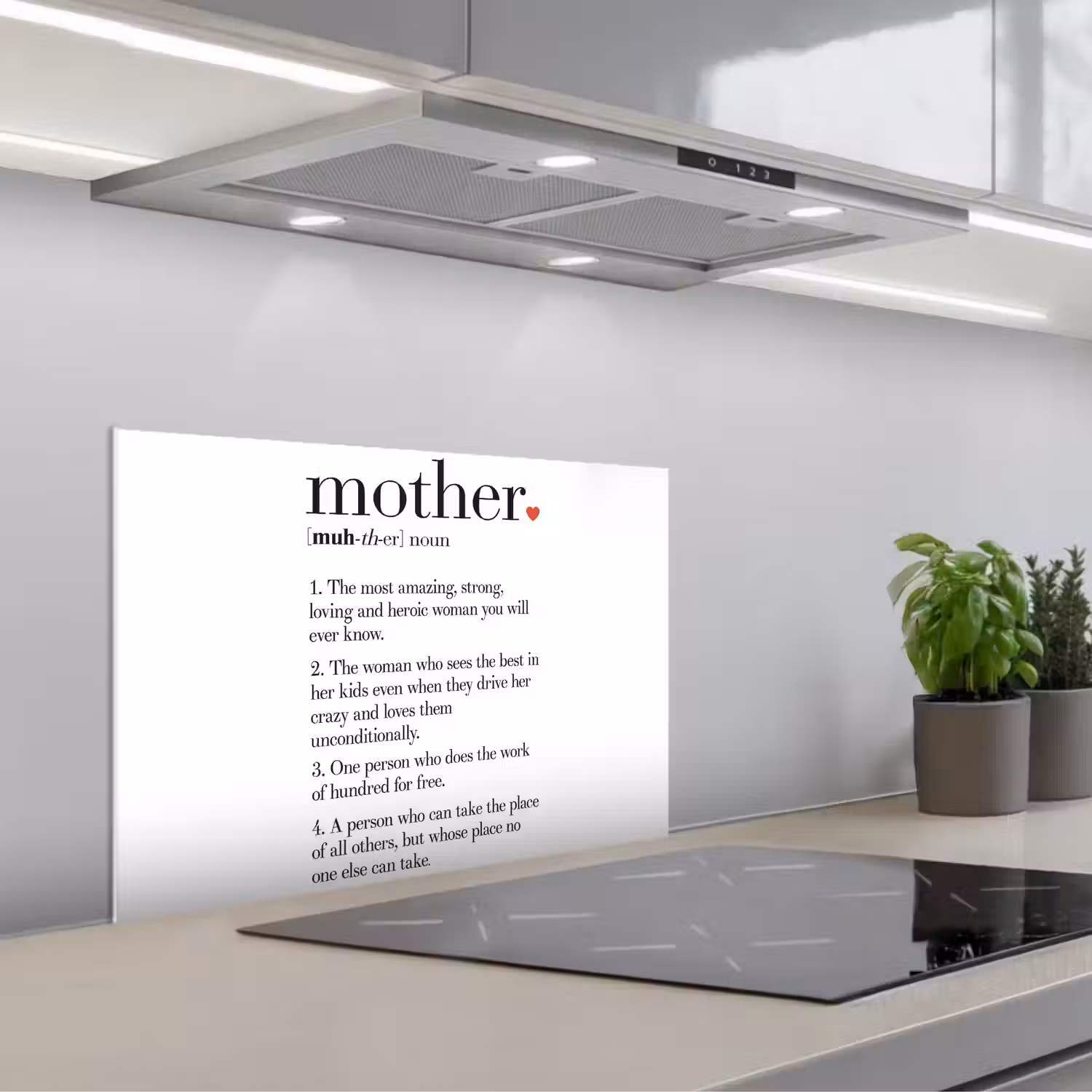 Moeder definitie - Quotes - Mother - Spreuken keuken achterwand spatscherm klein -3d_schuin